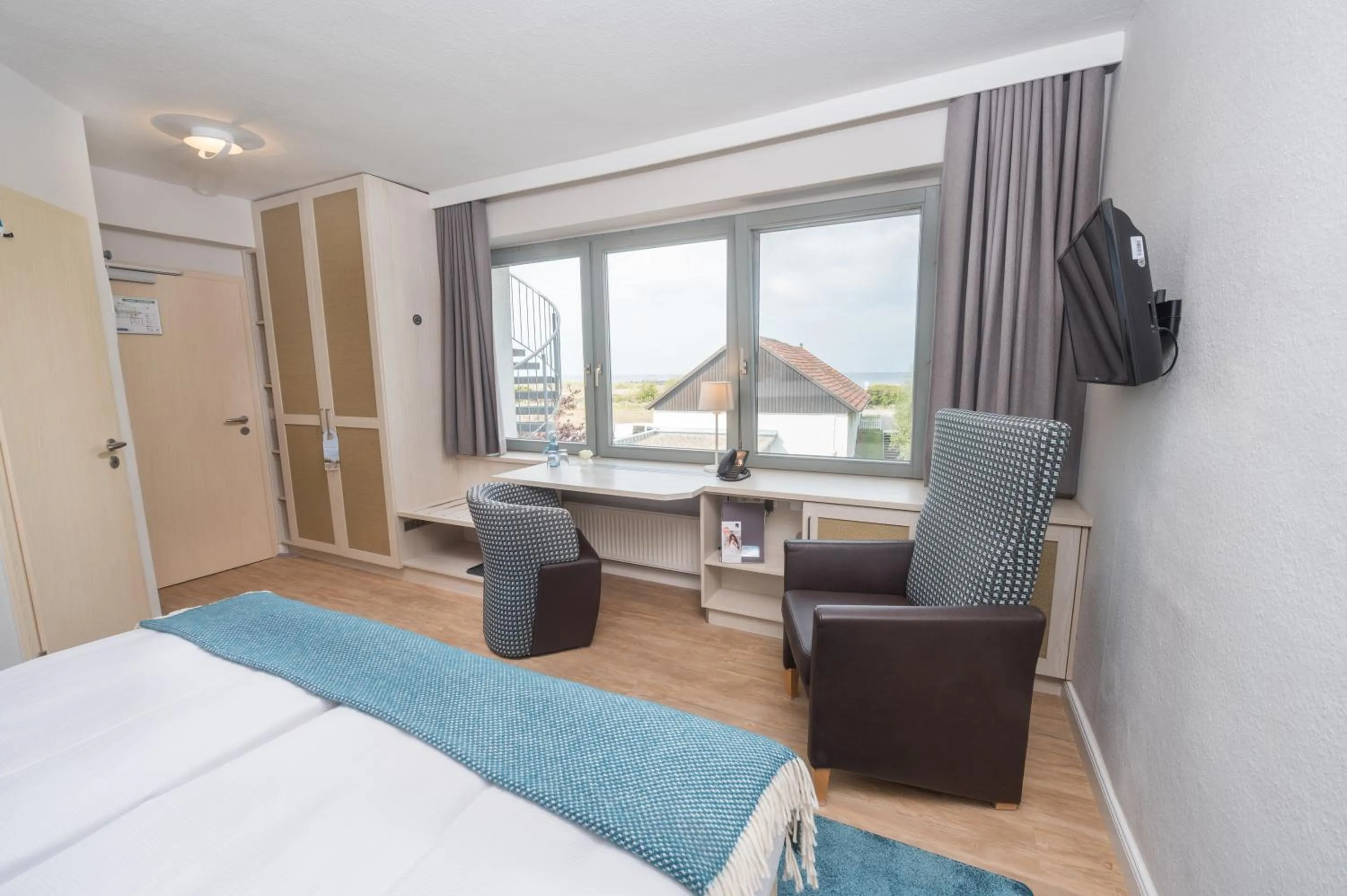 Bed in Hotel Haus am Meer