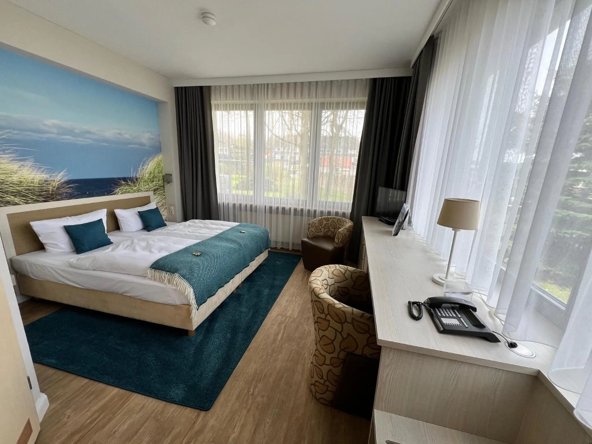 Photo of the whole room, Bed in Hotel Haus am Meer