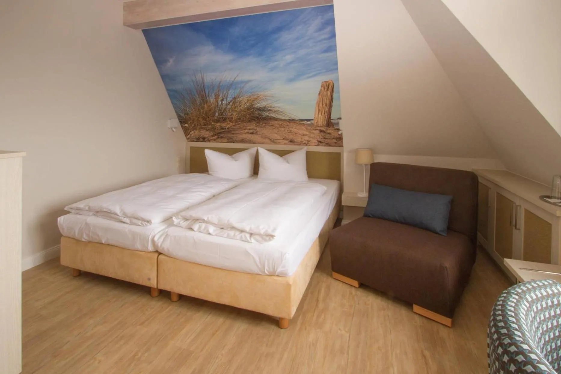 Photo of the whole room, Bed in Hotel Haus am Meer