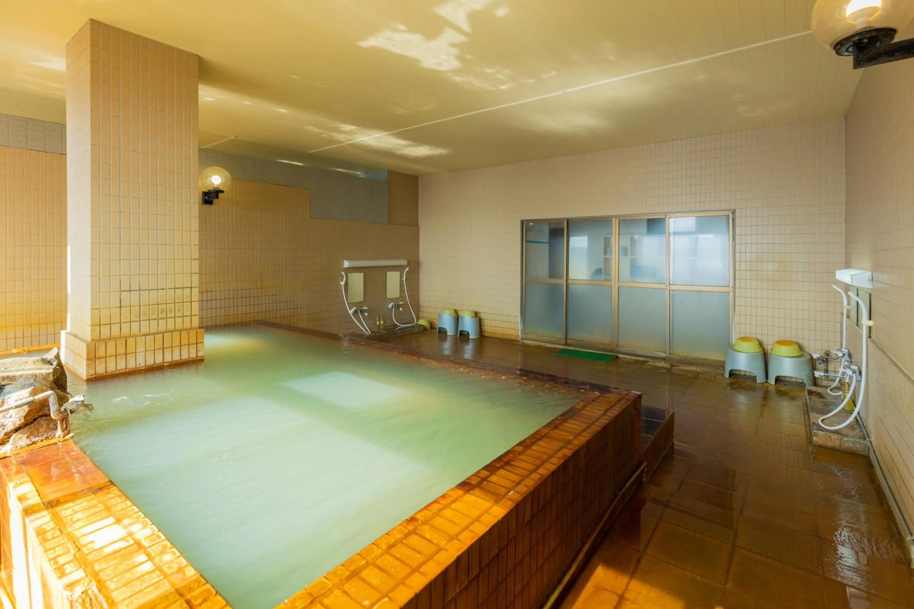 Hot Spring Bath in Sakurajima Seaside Hotel