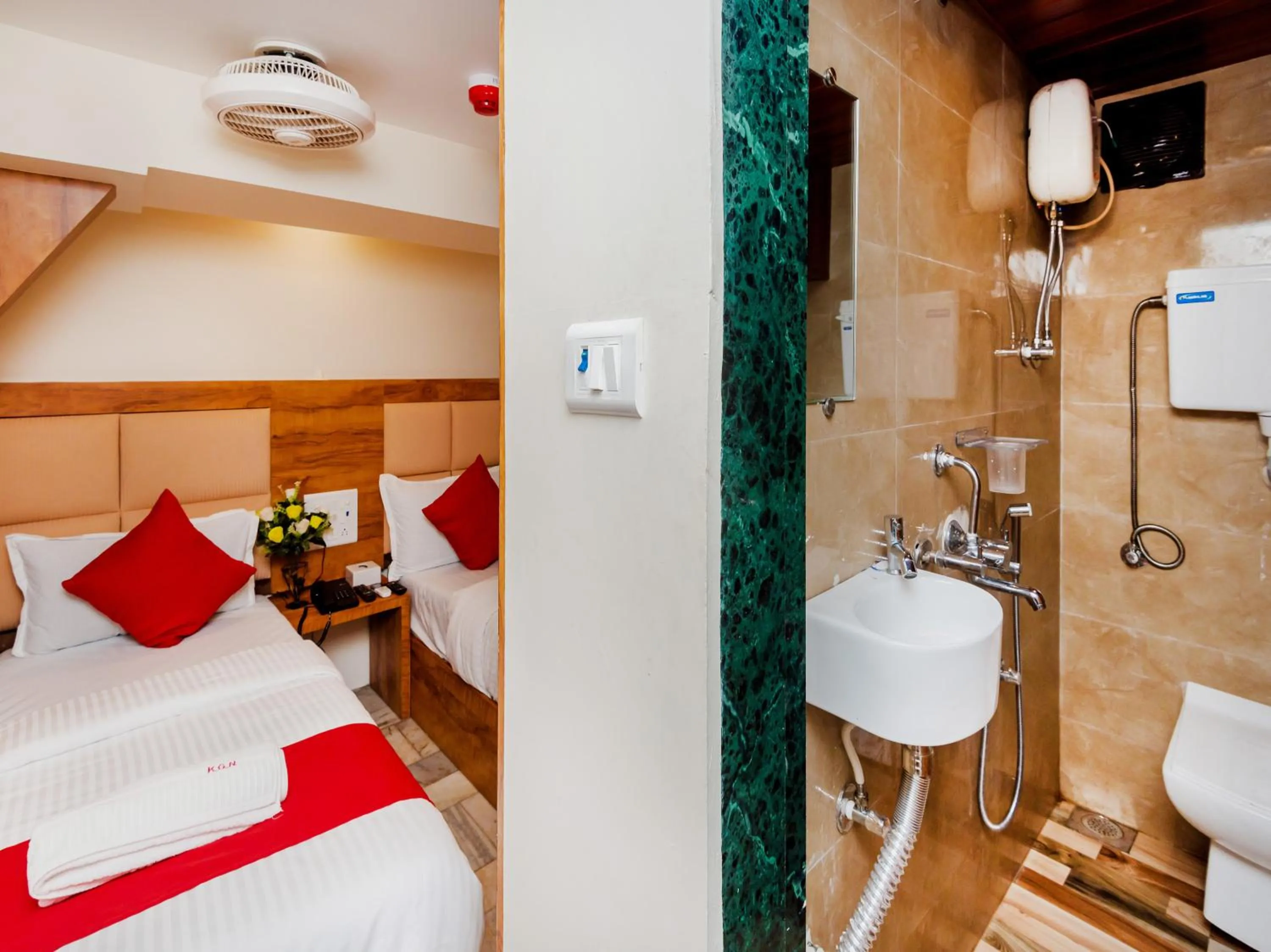 Bed in Hotel KGN Near CST Railway Station Mumbai and Haj House Mumbai Near Crawford Market Mumbai