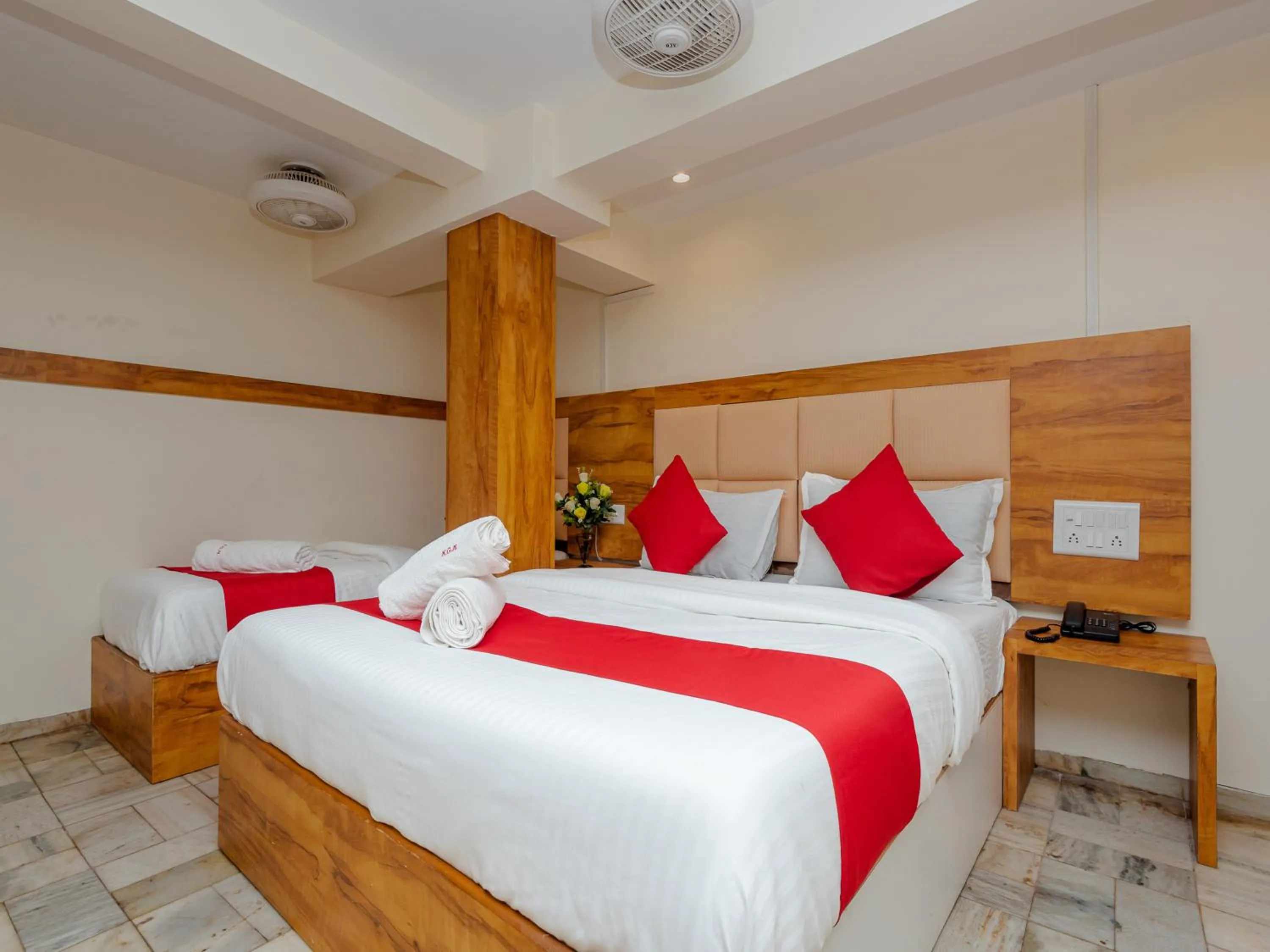 Bed in Hotel KGN Near CST Railway Station Mumbai and Haj House Mumbai Near Crawford Market Mumbai