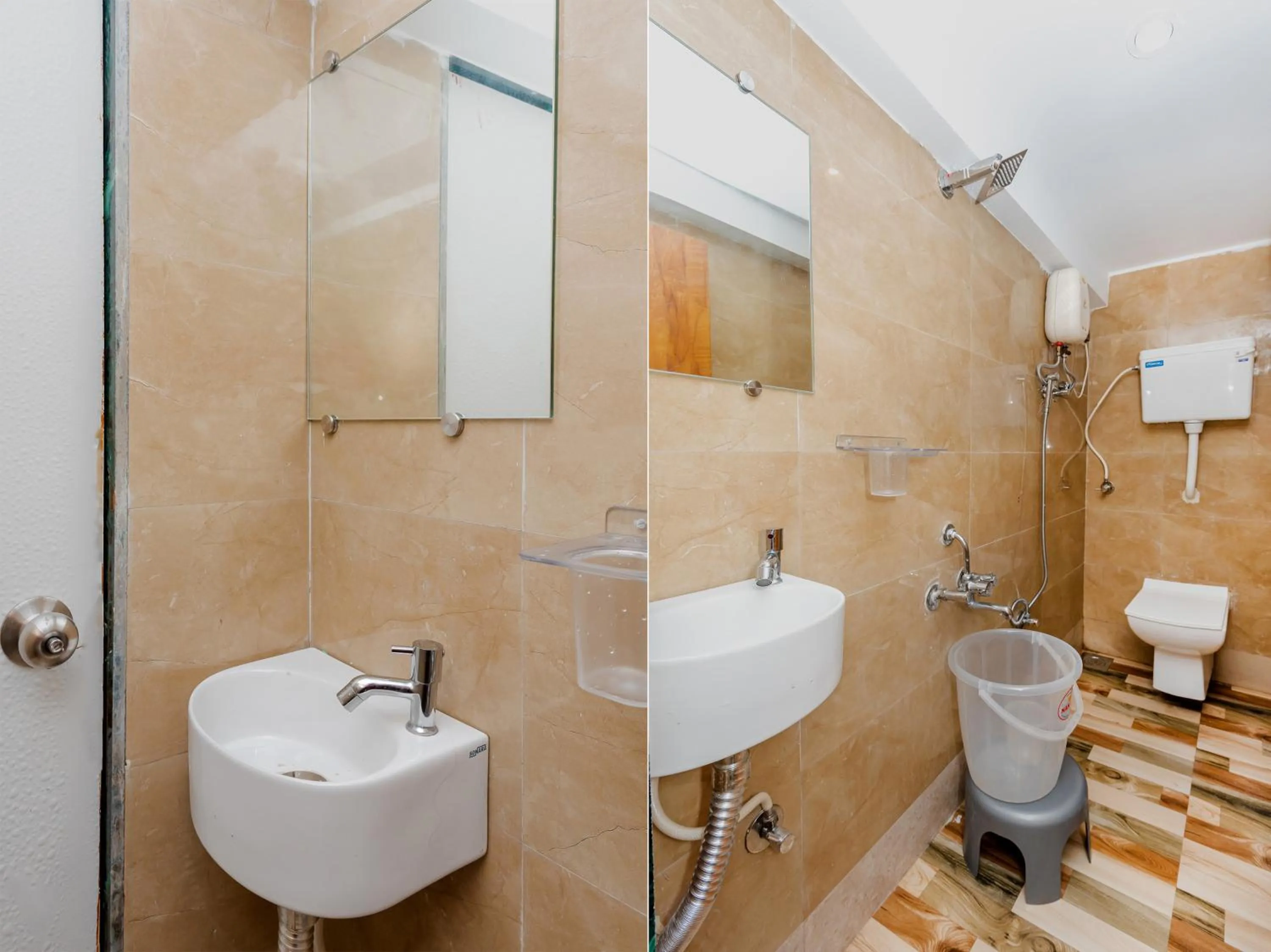 Shower in Hotel KGN Near CST Railway Station Mumbai and Haj House Mumbai Near Crawford Market Mumbai