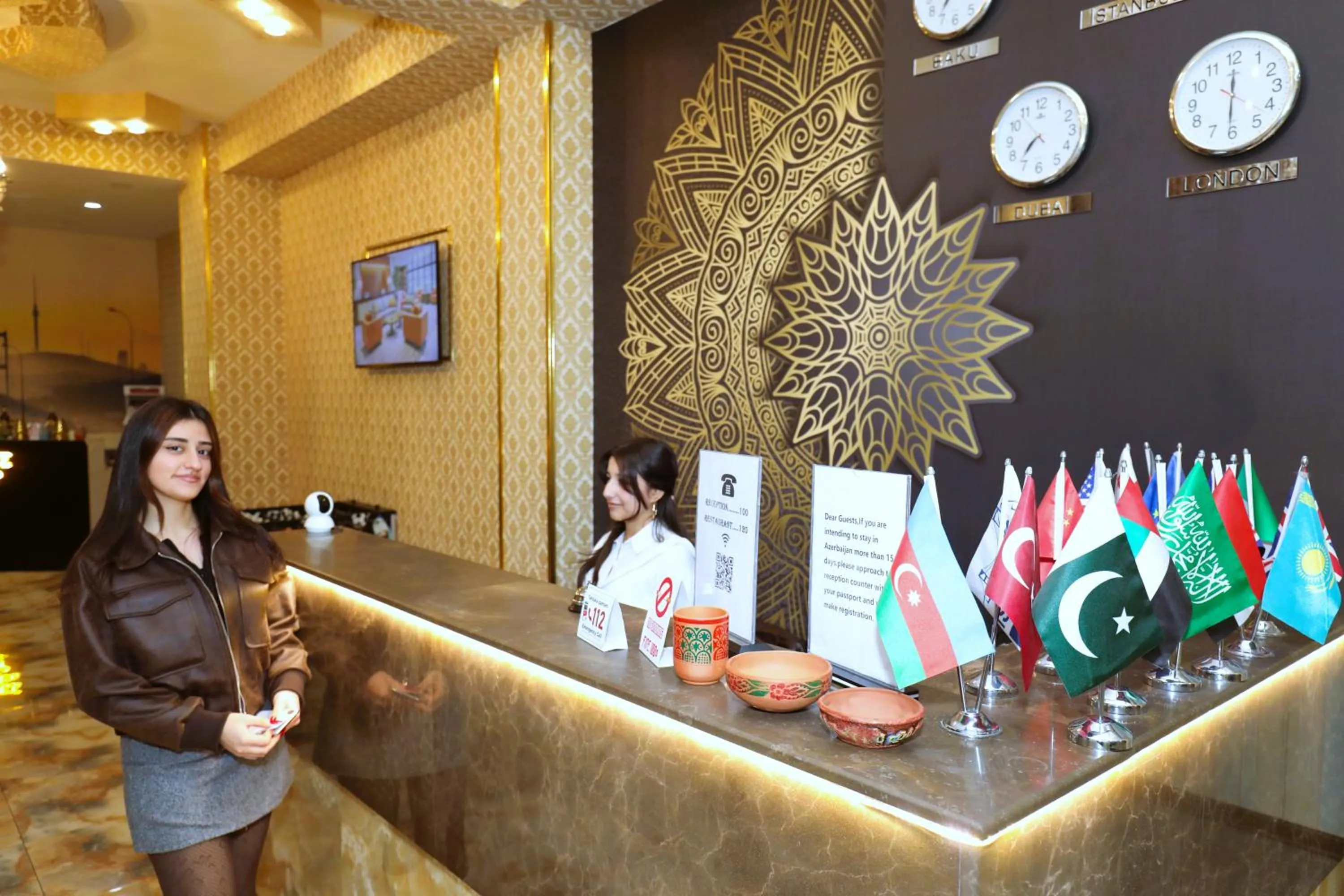 Staff in Istanbul Gold Hotel Baku