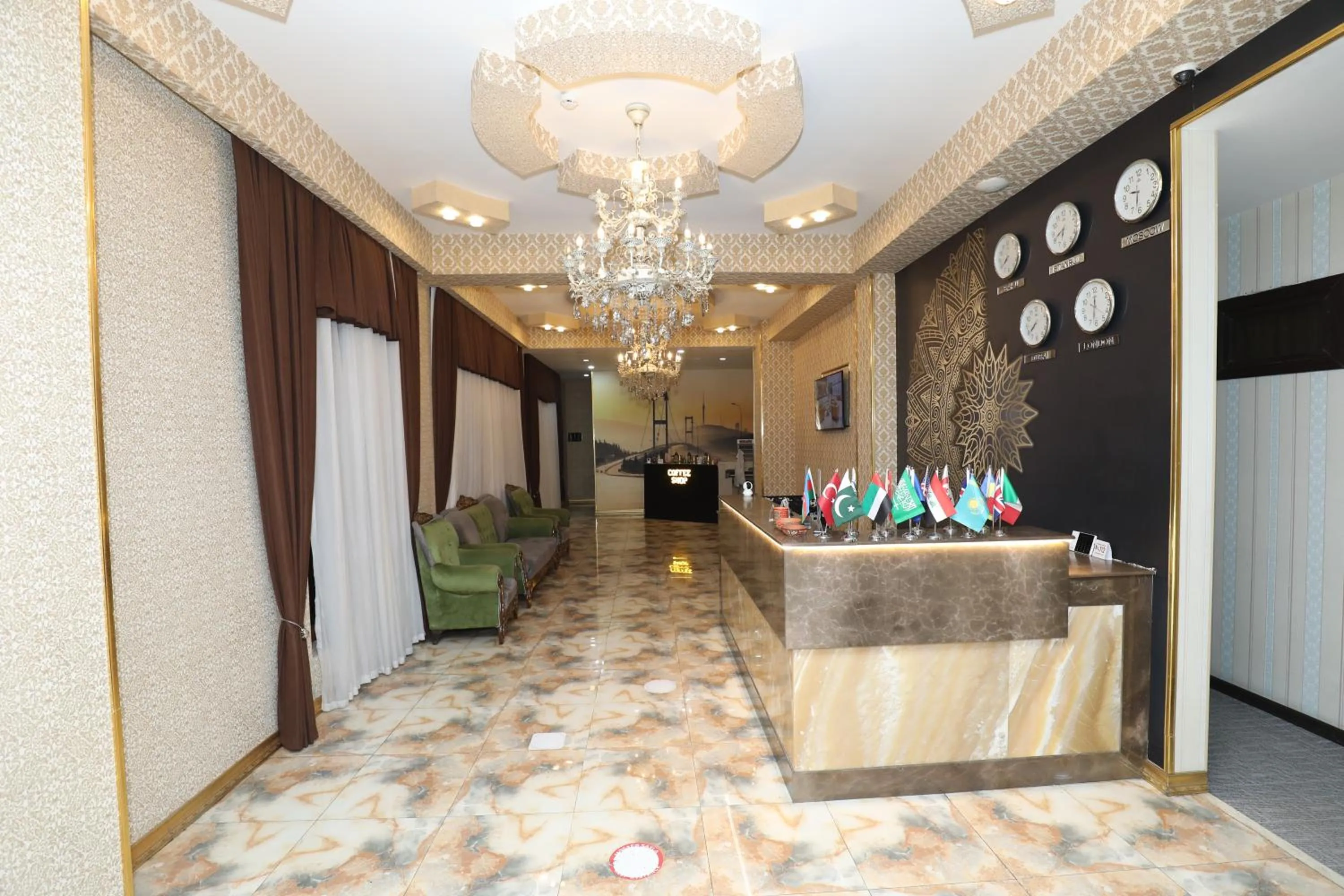 Lobby or reception in Istanbul Gold Hotel Baku