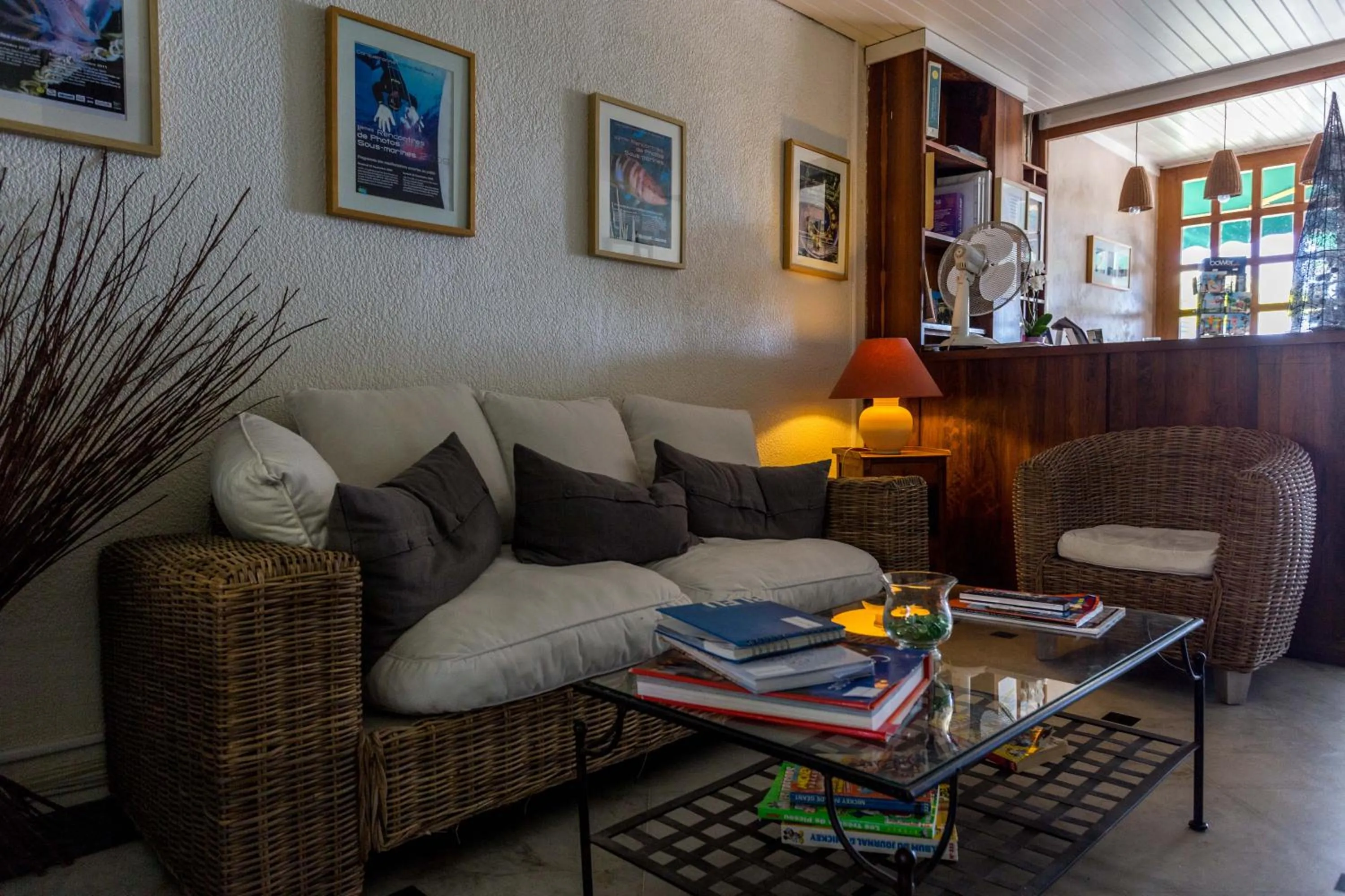 Lobby or reception in Hôtel Le Richiardi