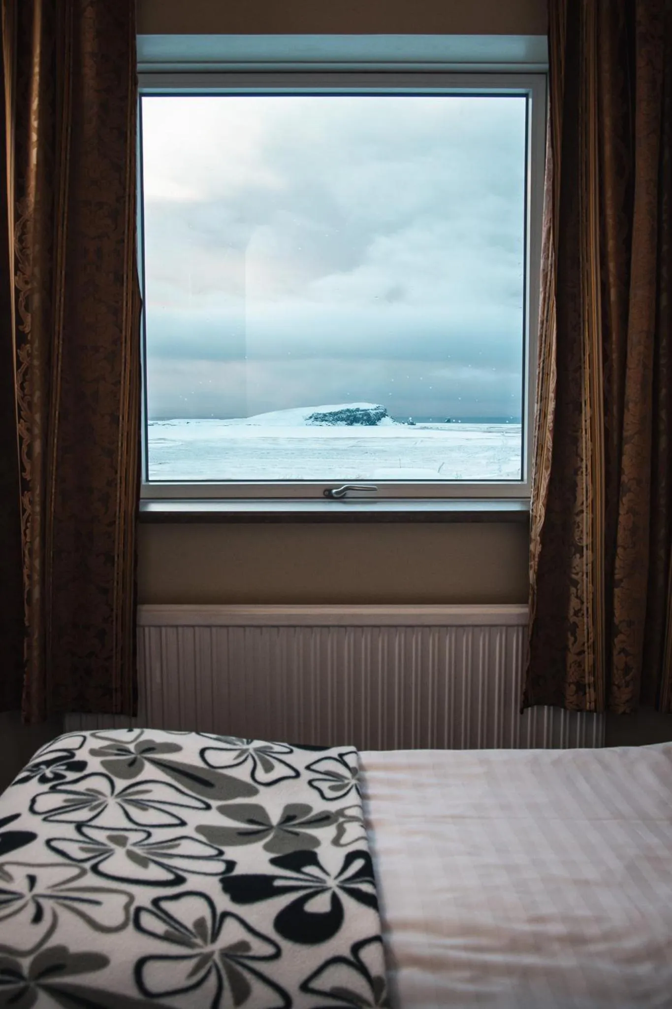 Bedroom, Bed in Hótel Dyrhólaey