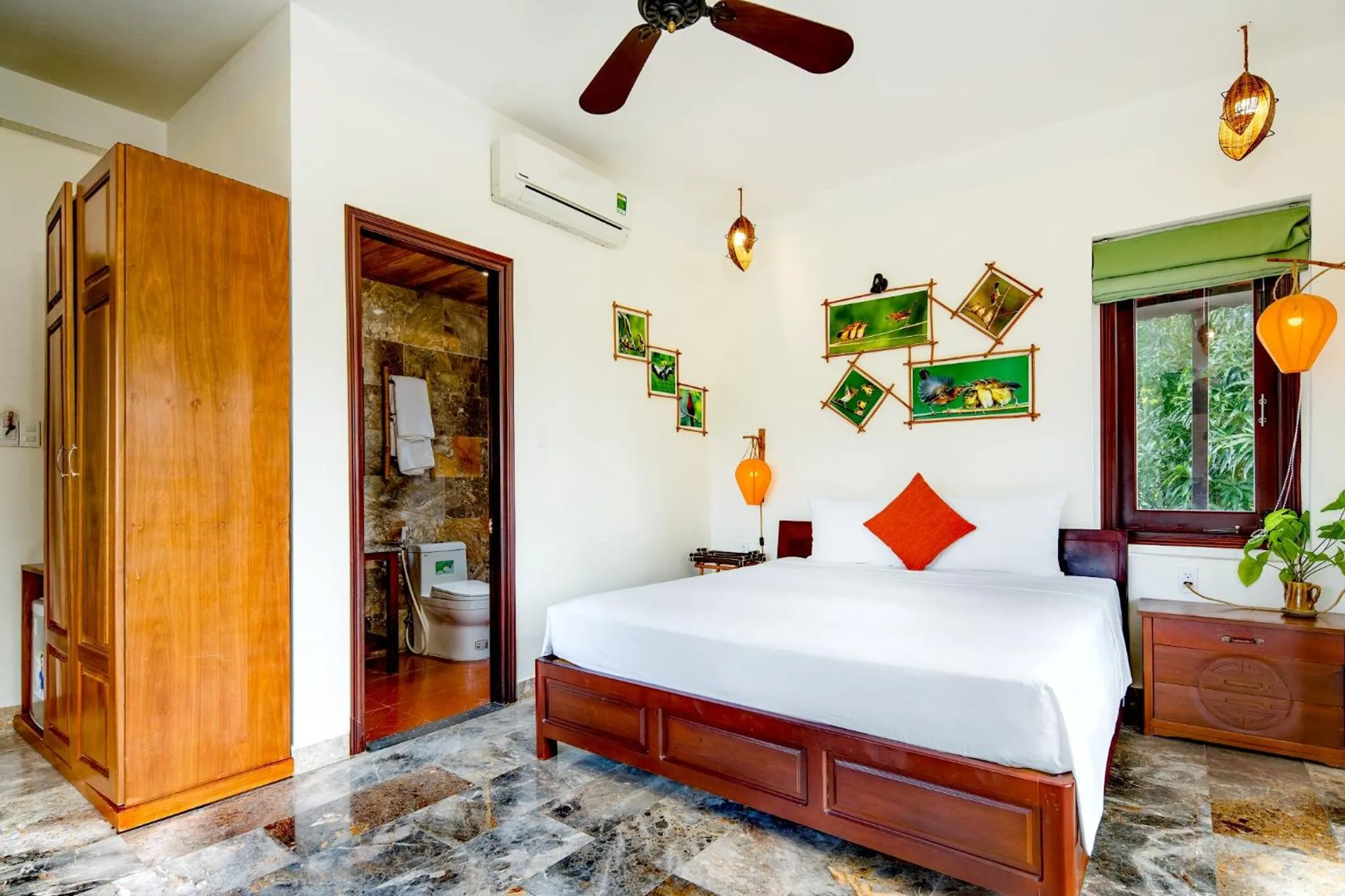 Library, Bed in AnBang Morning Glory Beach Homestay 호이안 안방비치 숙소호텔