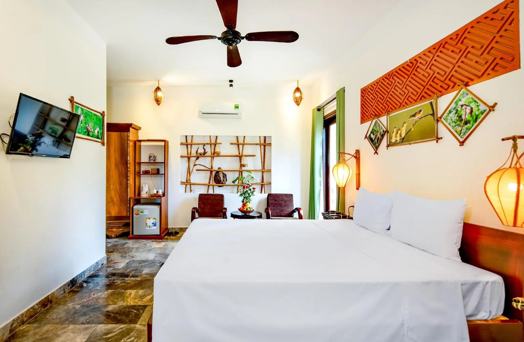 Library, Bed in AnBang Morning Glory Beach Homestay 호이안 안방비치 숙소호텔