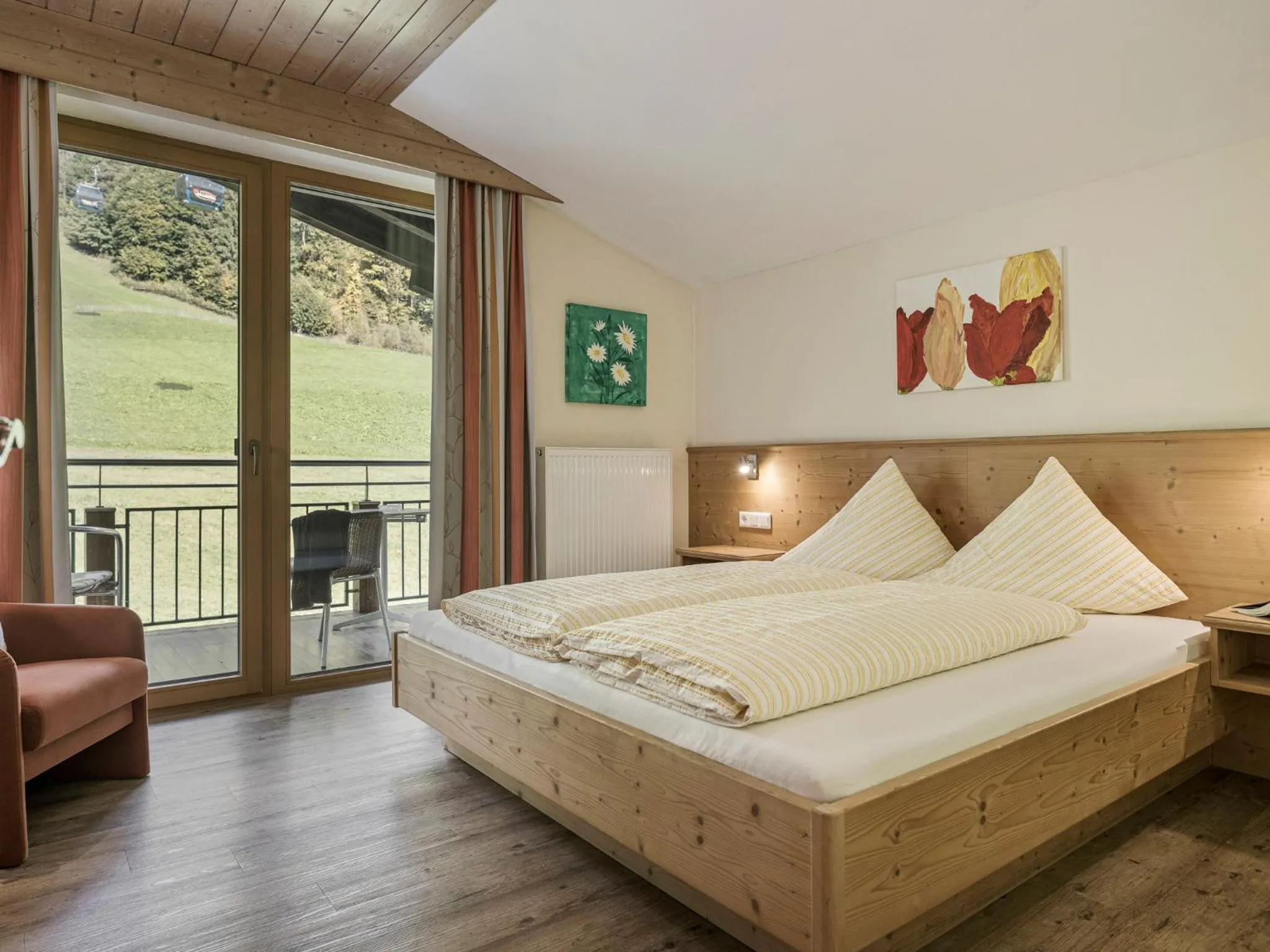 Bed in Appartementhaus Sennhüttn