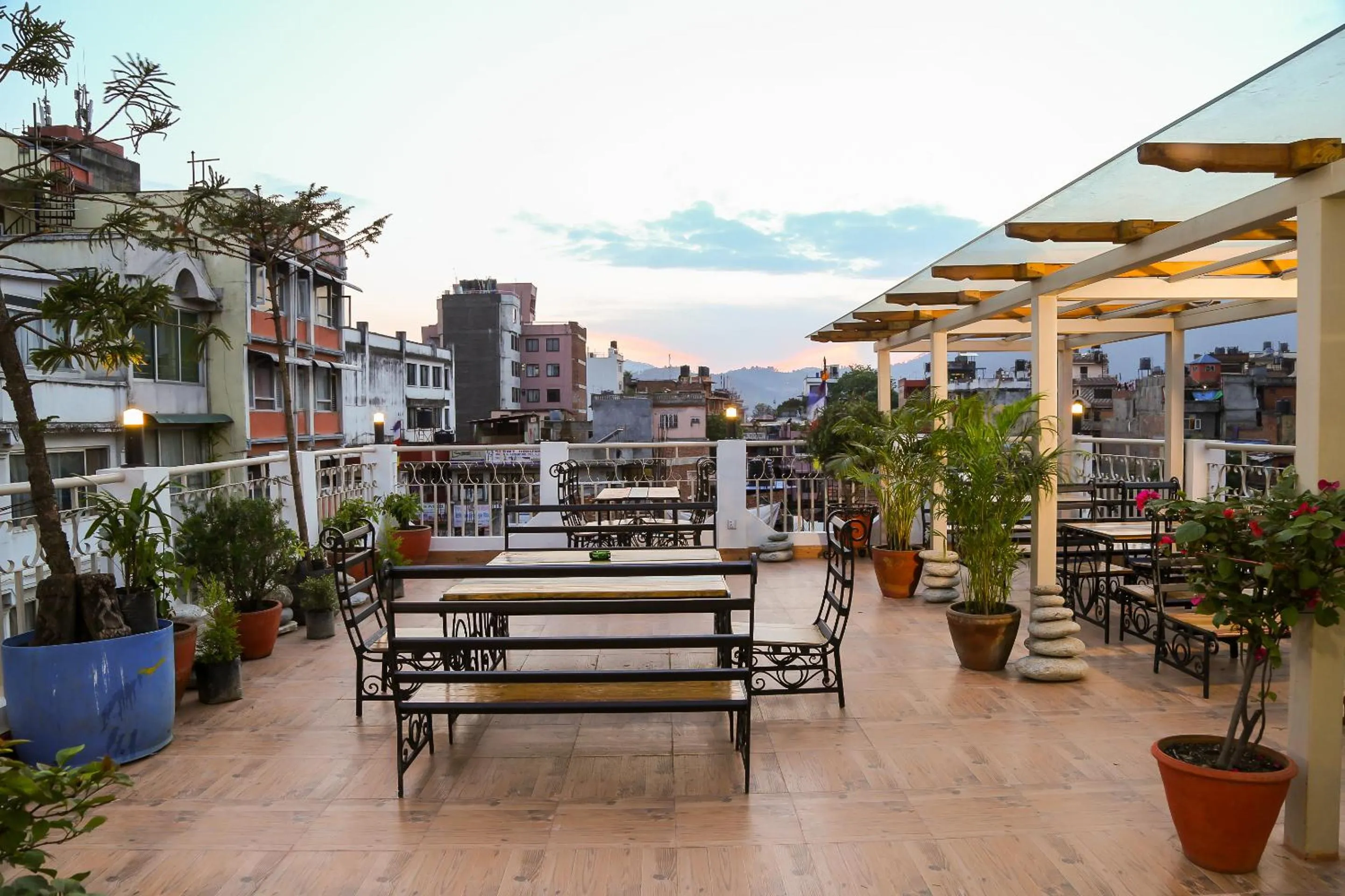Balcony/Terrace in Hotel Himalayan Oasis