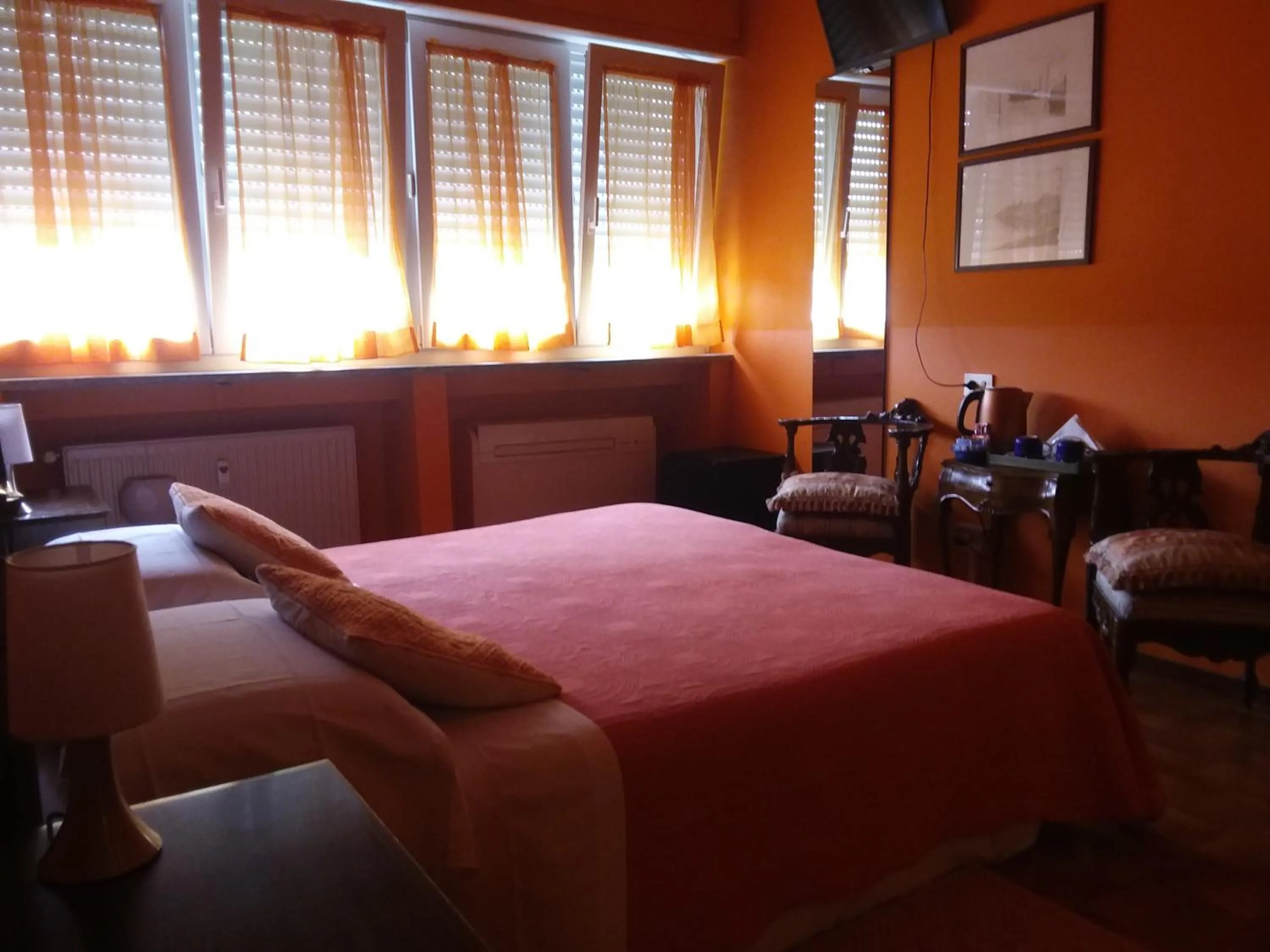 Bedroom, Bed in Orange House