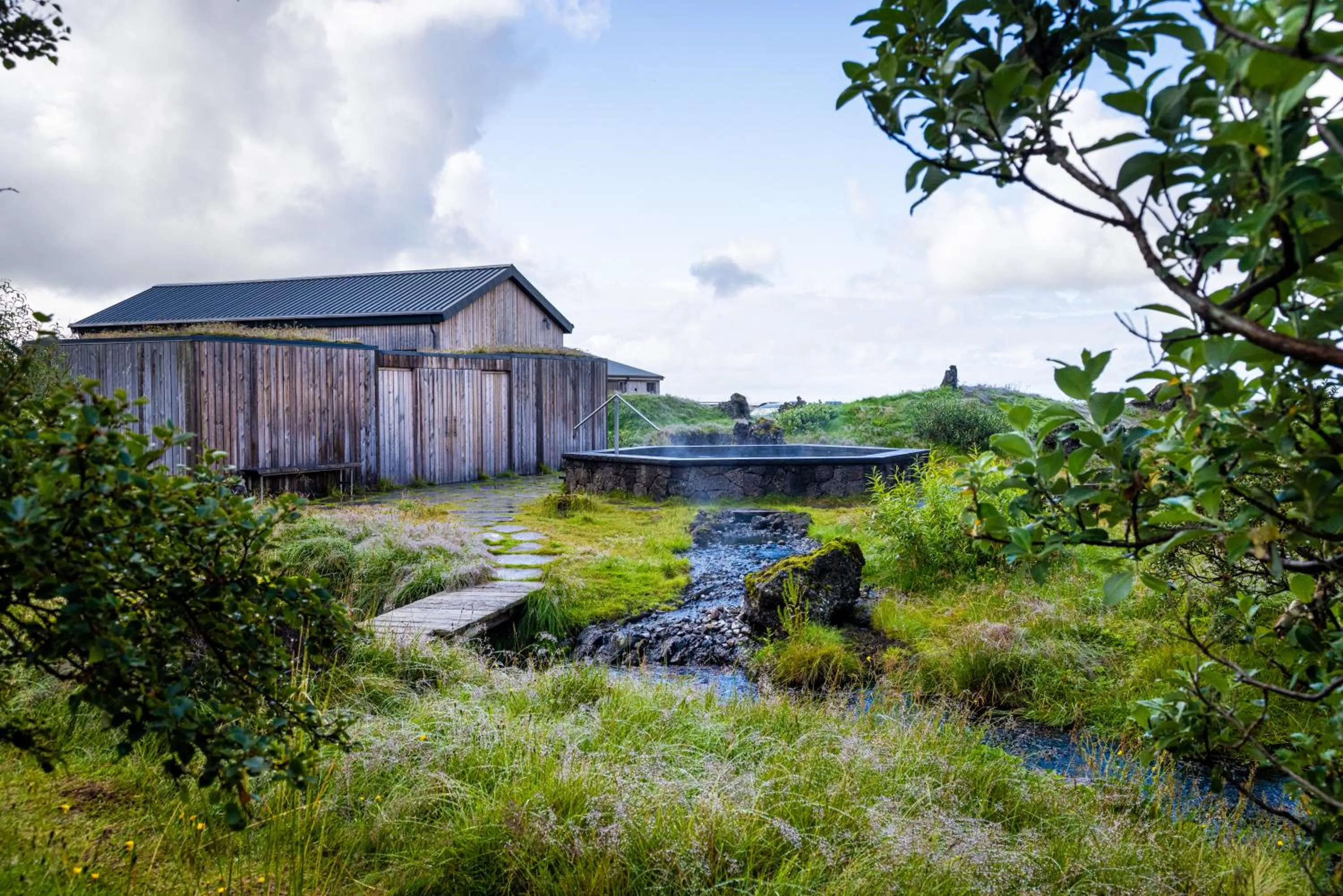Hot Spring Bath in Miðhraun - Lava resort & Restaurant