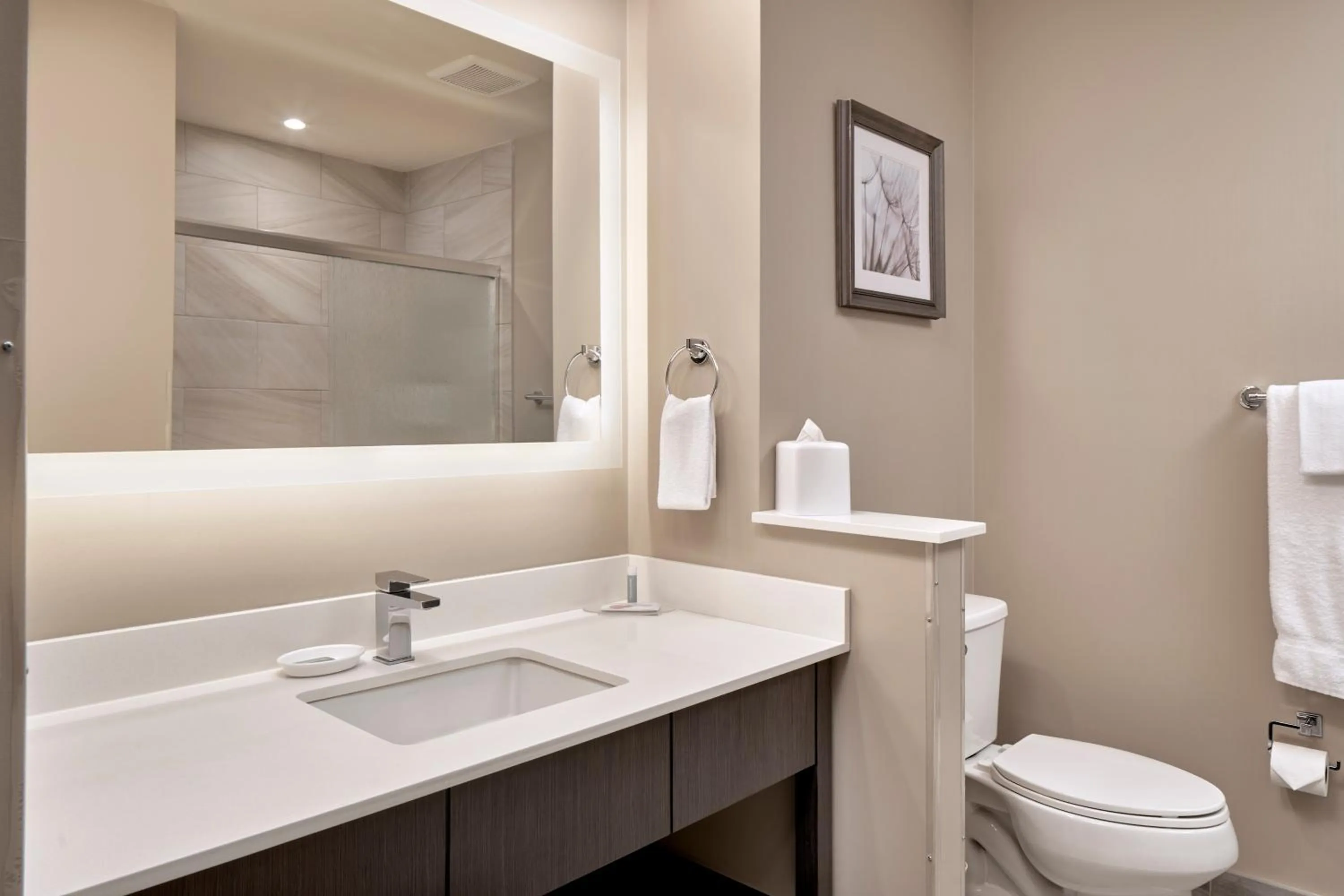 Shower in Fairfield Inn & Suites by Marriott Airdrie