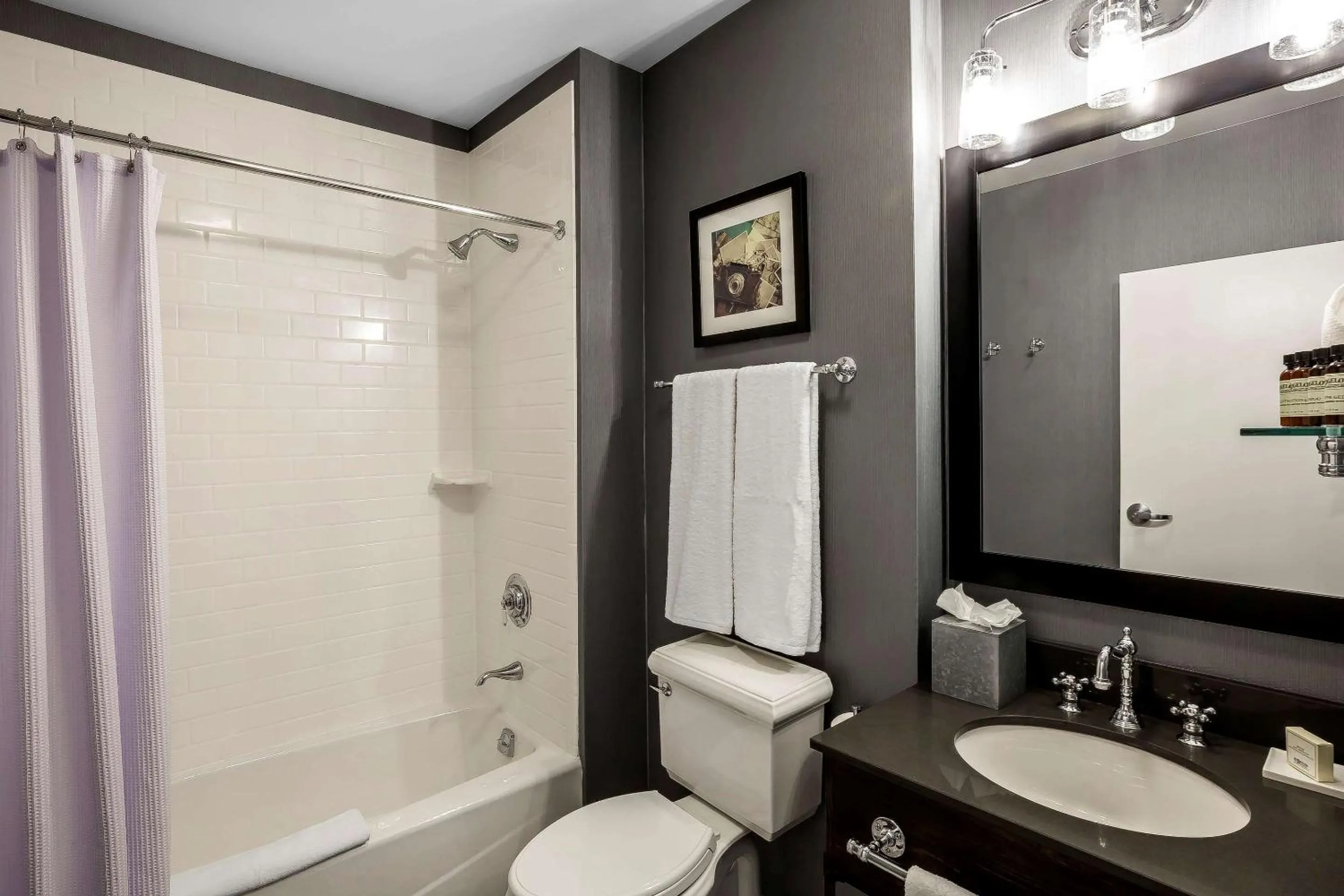 Bathroom in enVision Hotel Boston-Everett