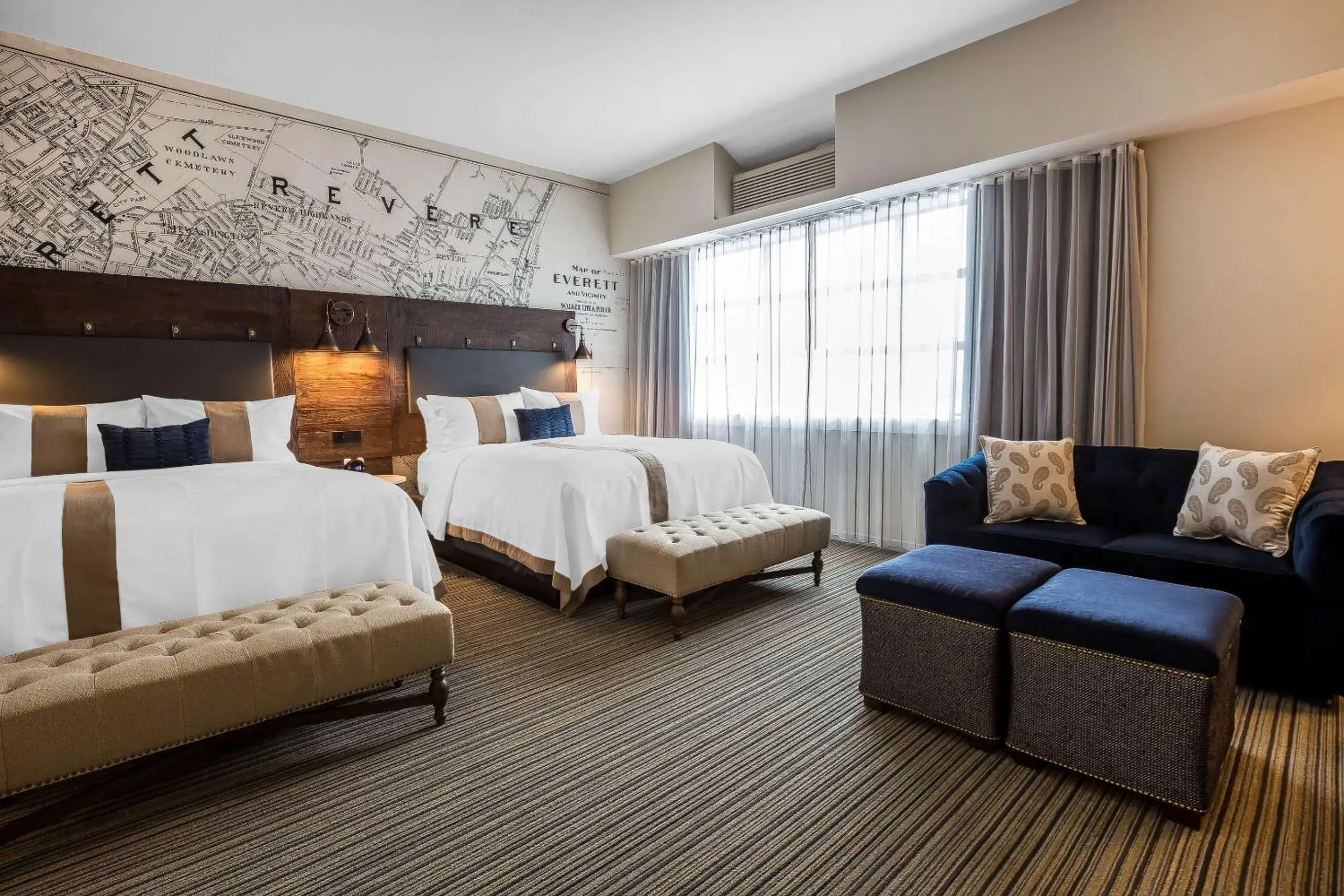 Bed in enVision Hotel Boston-Everett Bed in enVision Hotel Boston-Everett