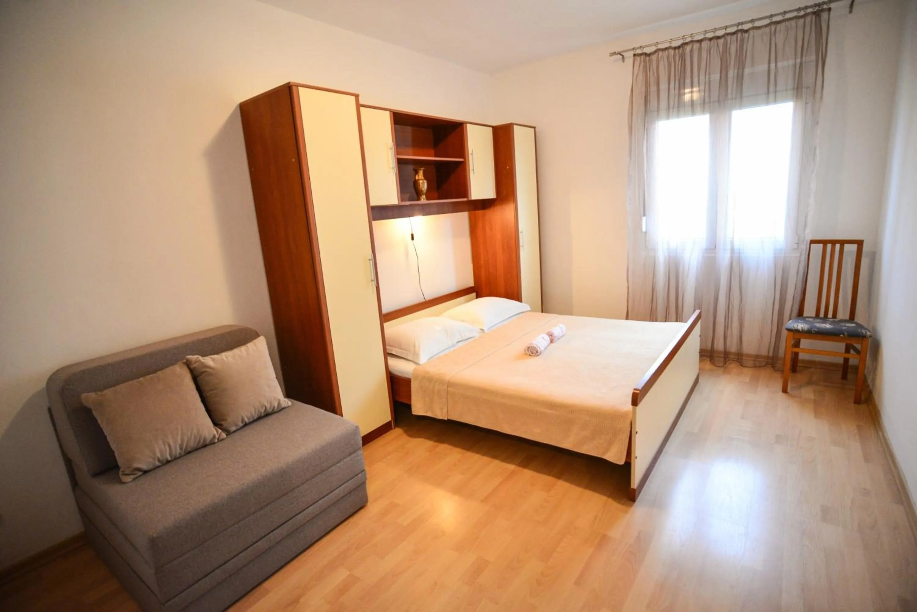 Bedroom, Bed in Apartments Bobo
