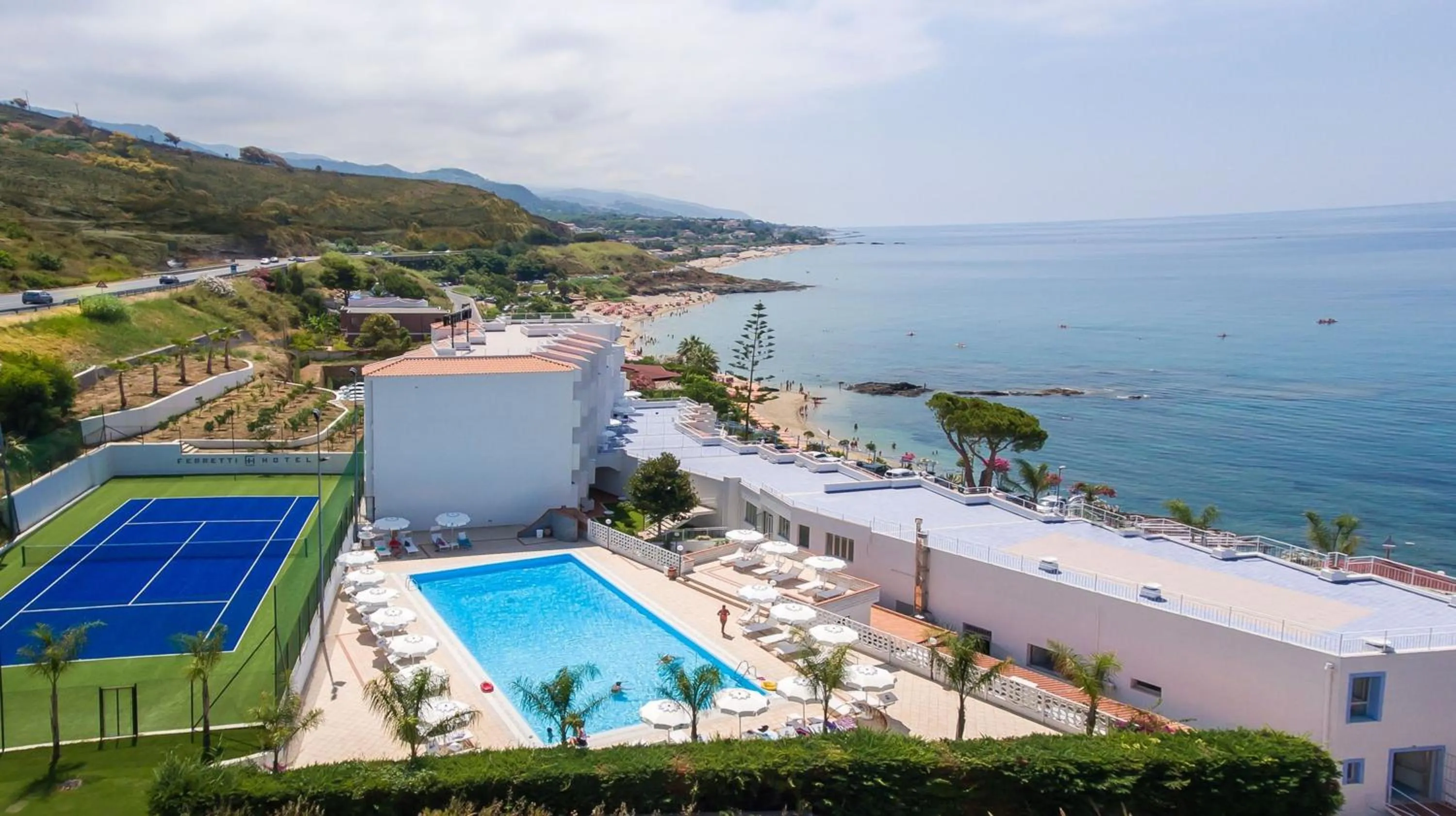 Pool view in Hotel Ferretti