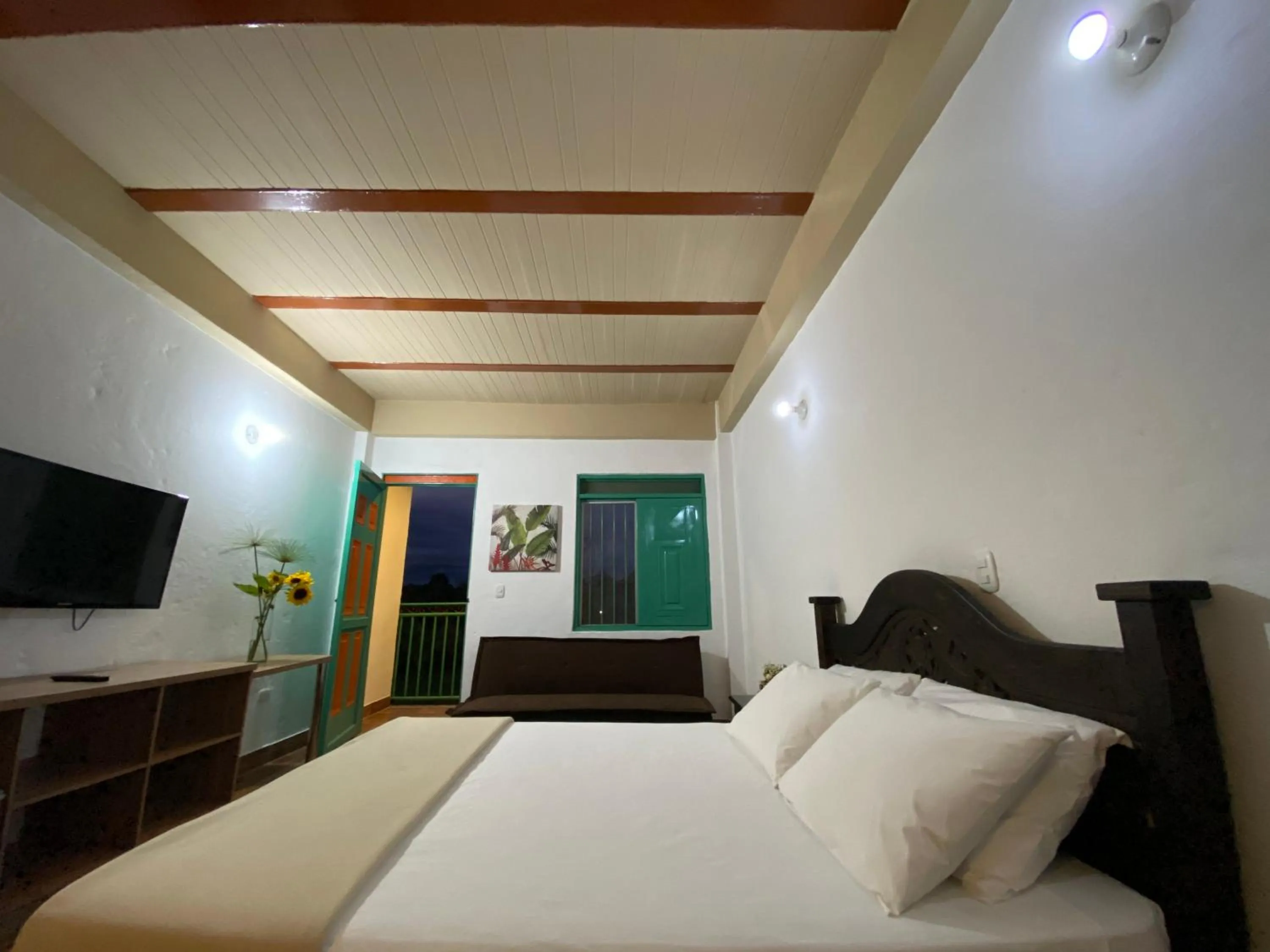 Bedroom, Bed in Hotel Campestre Paraiso Cafetero