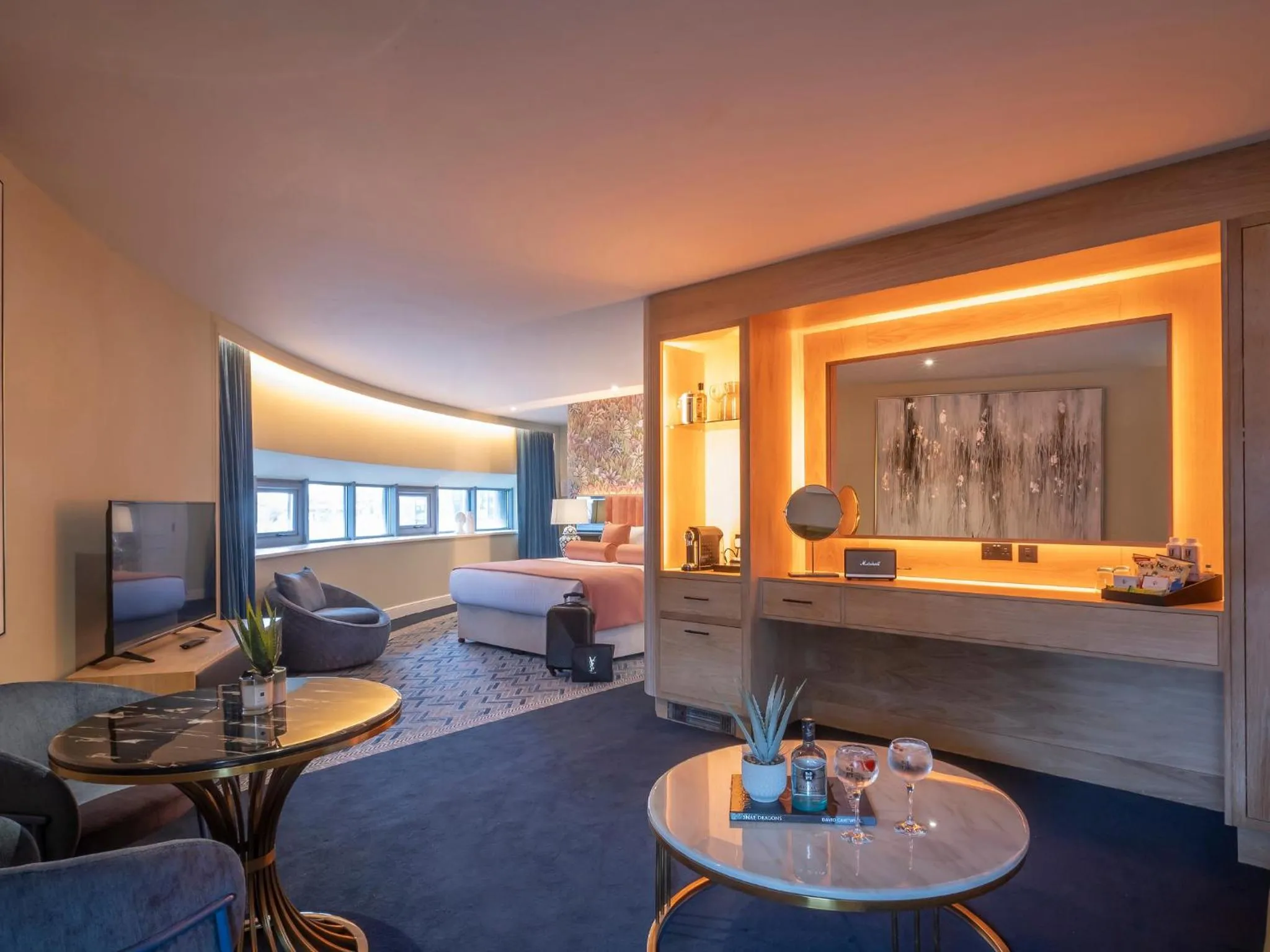 Seating area in HYDE Hotel