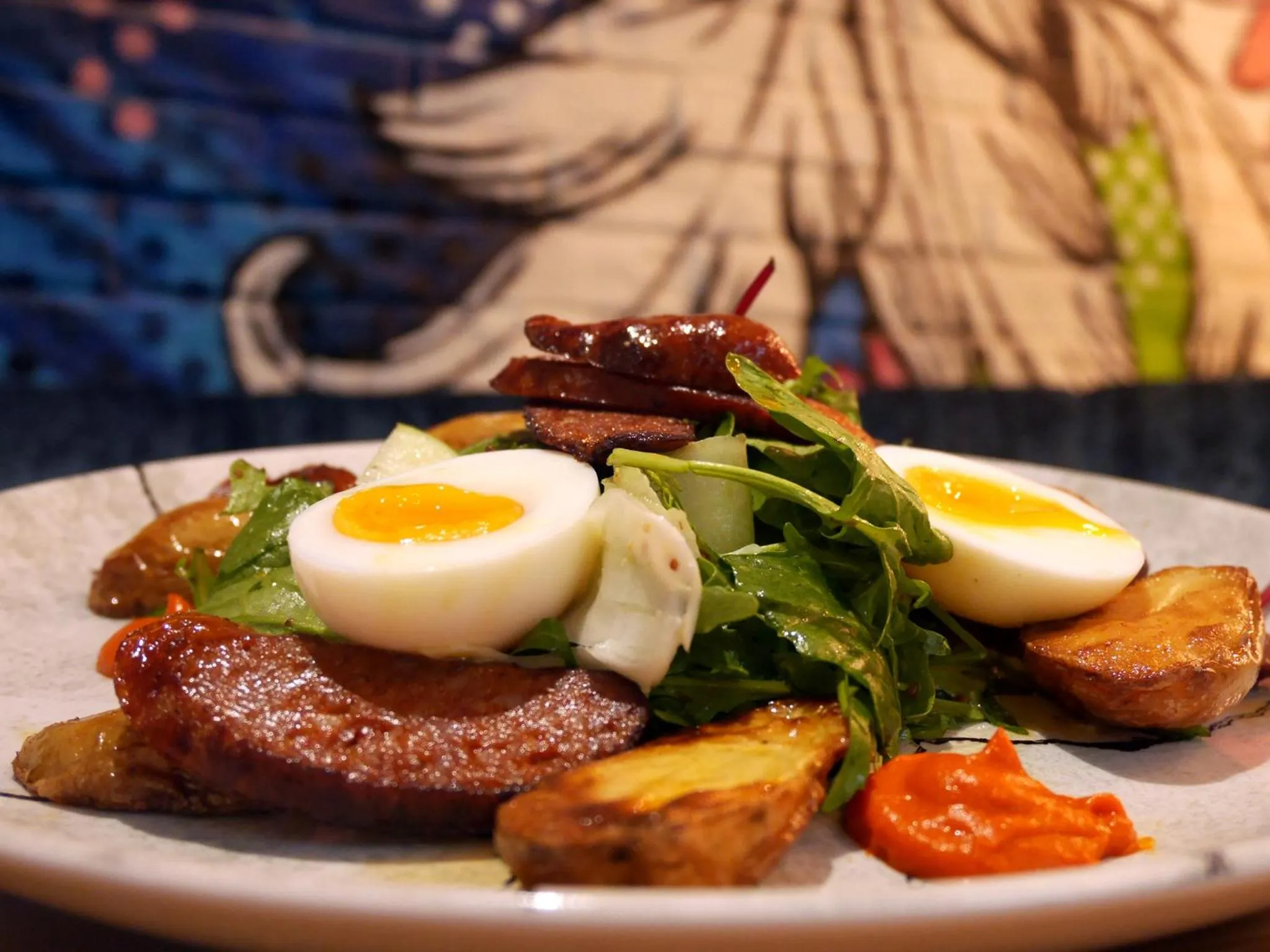 Food close-up in HYDE Hotel