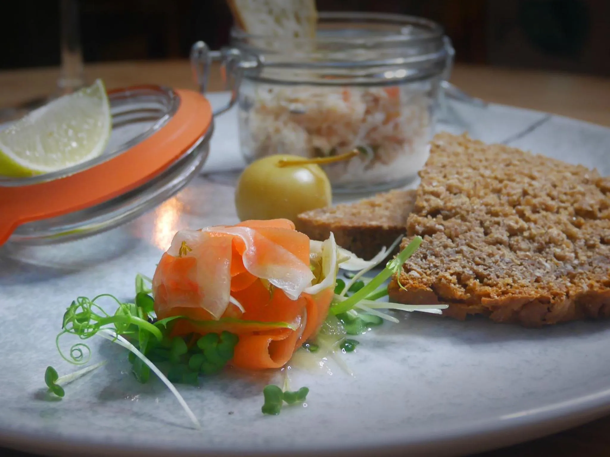 Food close-up in HYDE Hotel