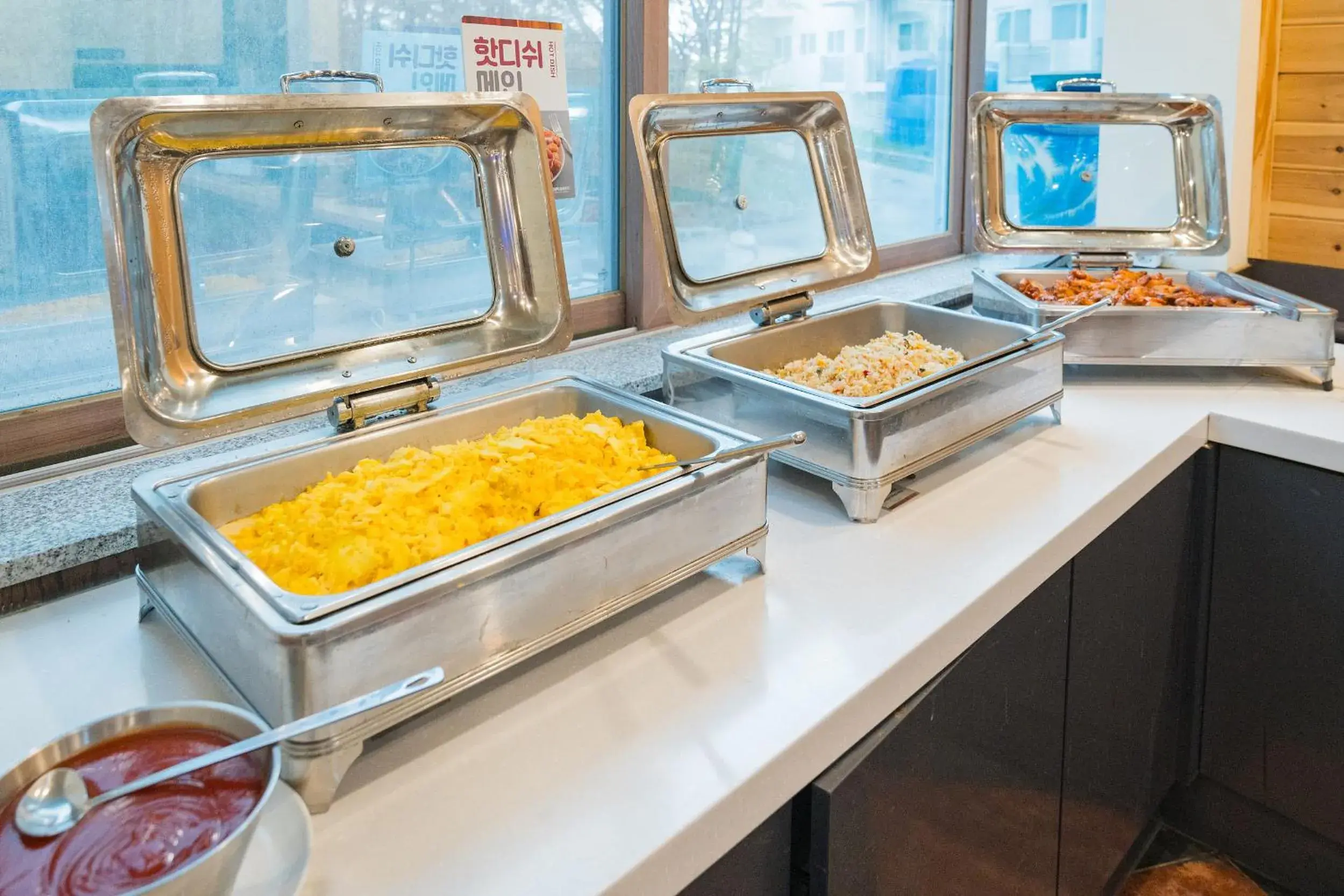 Buffet breakfast in Ocean 2 You Resort Seorak Beach Hotel & Condo Buffet breakfast in Ocean 2 You Resort Seorak Beach Hotel & Condo