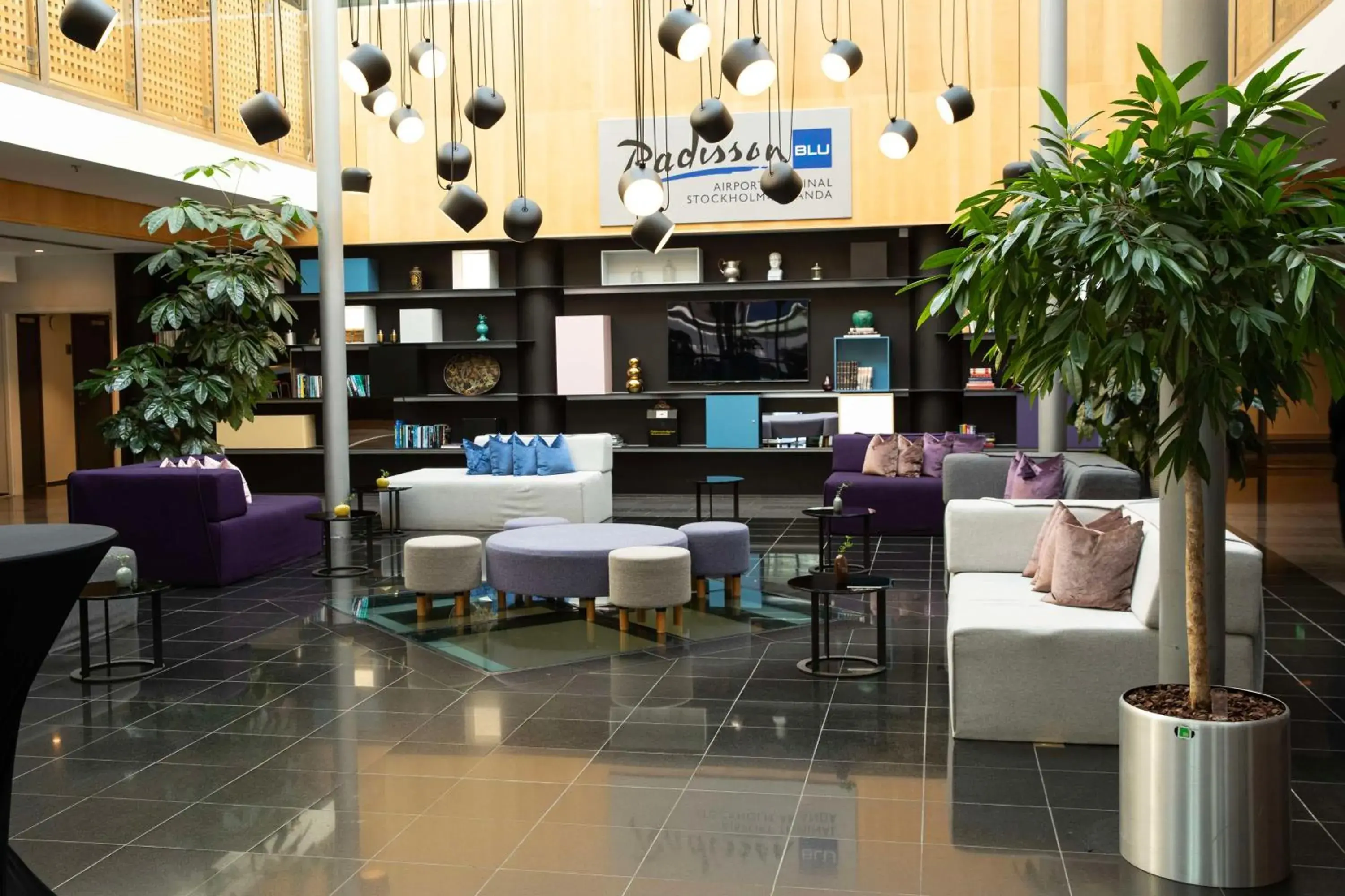 Lobby or reception in Radisson Blu Airport Terminal Hotel Lobby or reception in Radisson Blu Airport Terminal Hotel