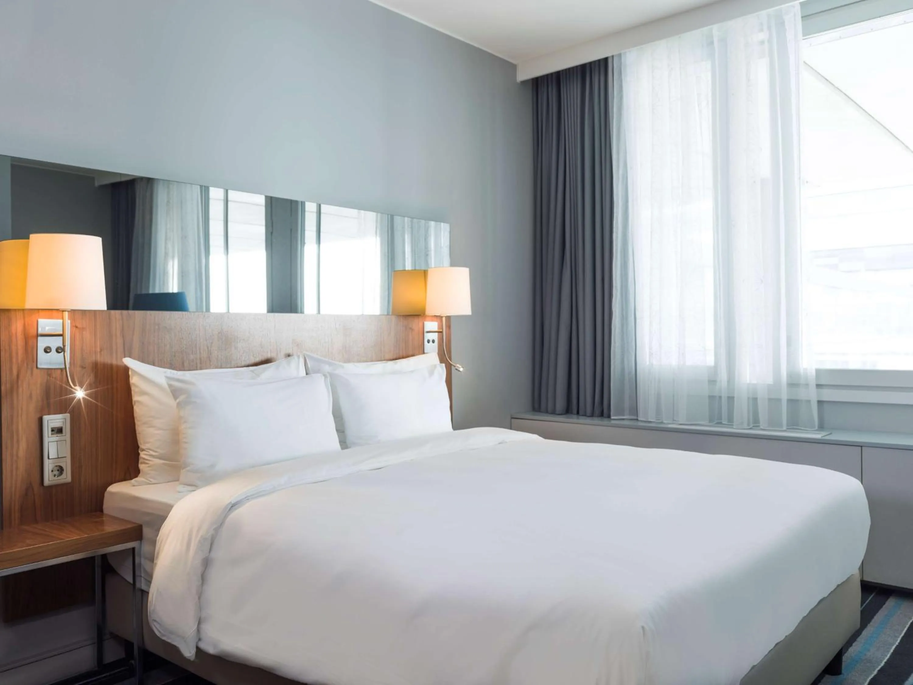 Bed in Radisson Blu Airport Terminal Hotel