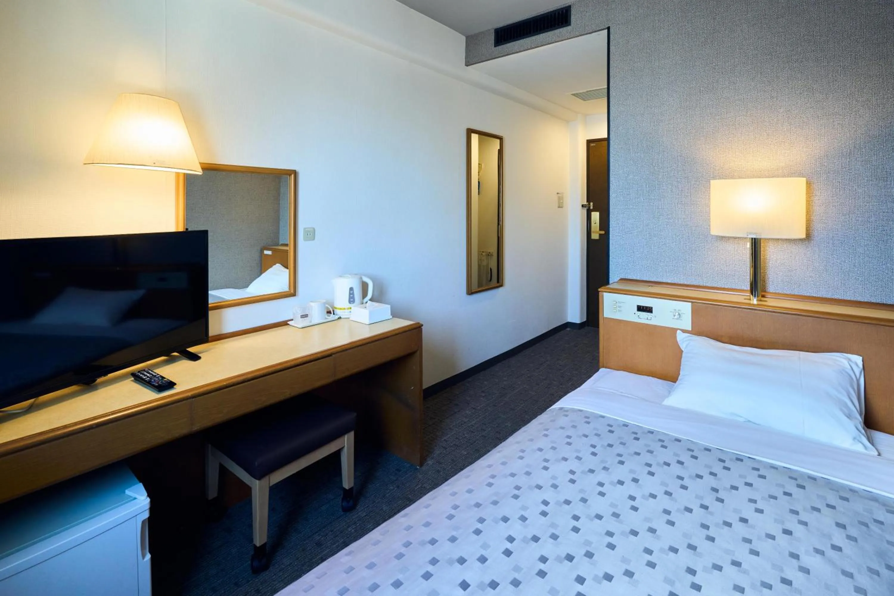 Photo of the whole room, Bed in Hotel Lexton Kagoshima Annex
