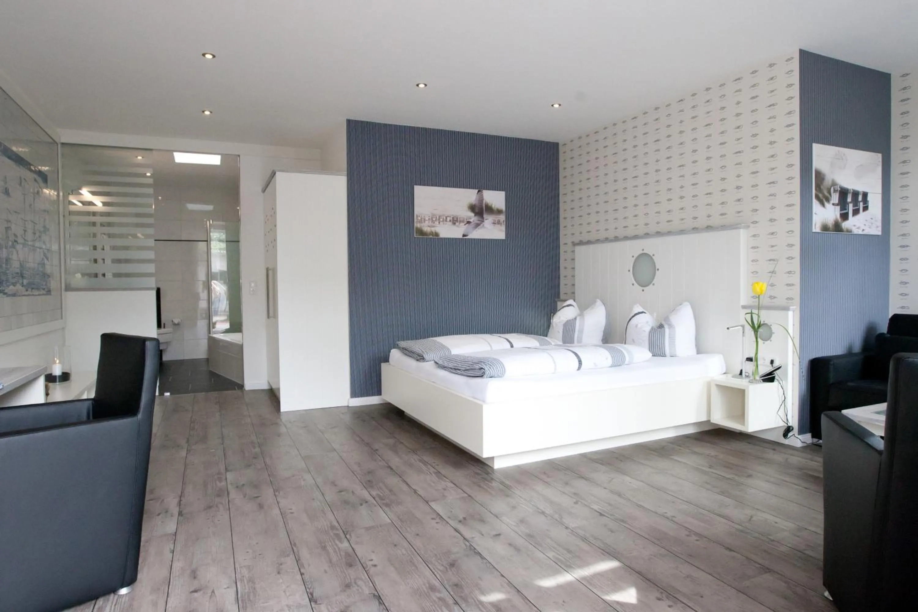 Bed in Hotel Restaurant Friedrichs