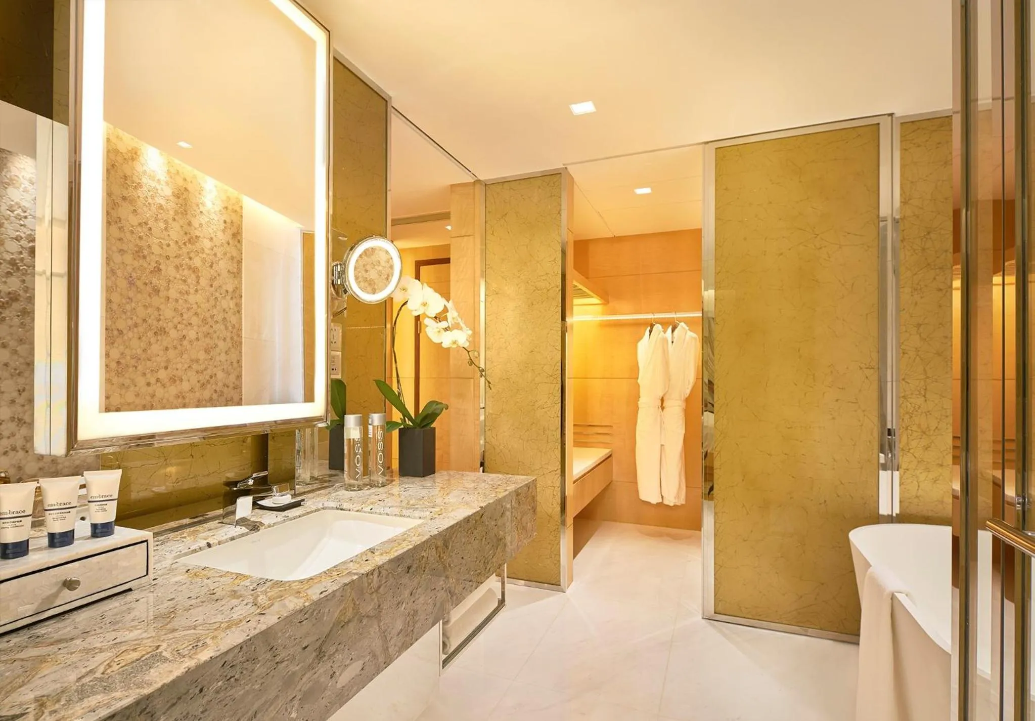 Bathroom in Pan Pacific Beijing