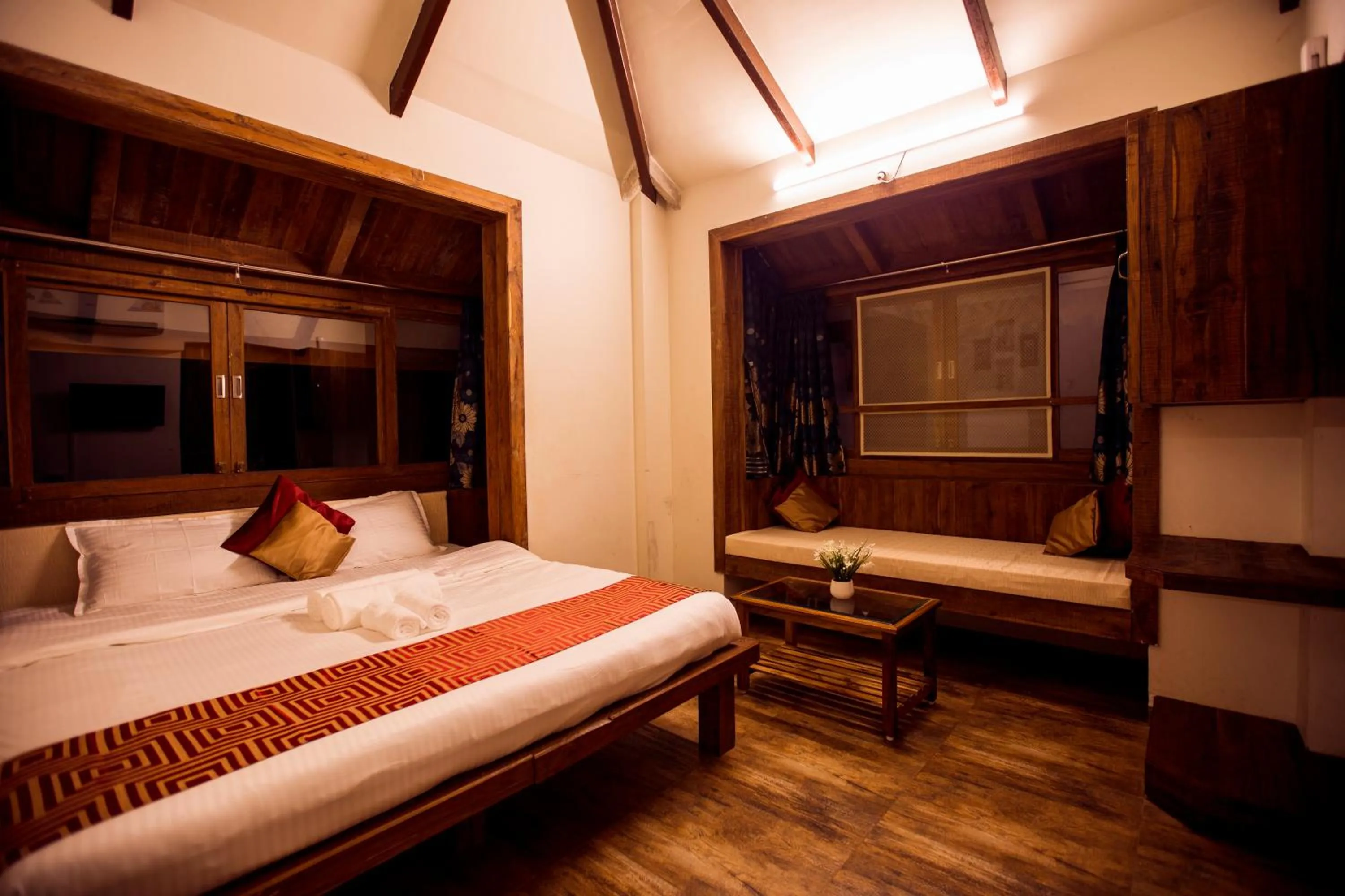 Photo of the whole room, Bed in Kaular Atithis Grand Kokan Resort