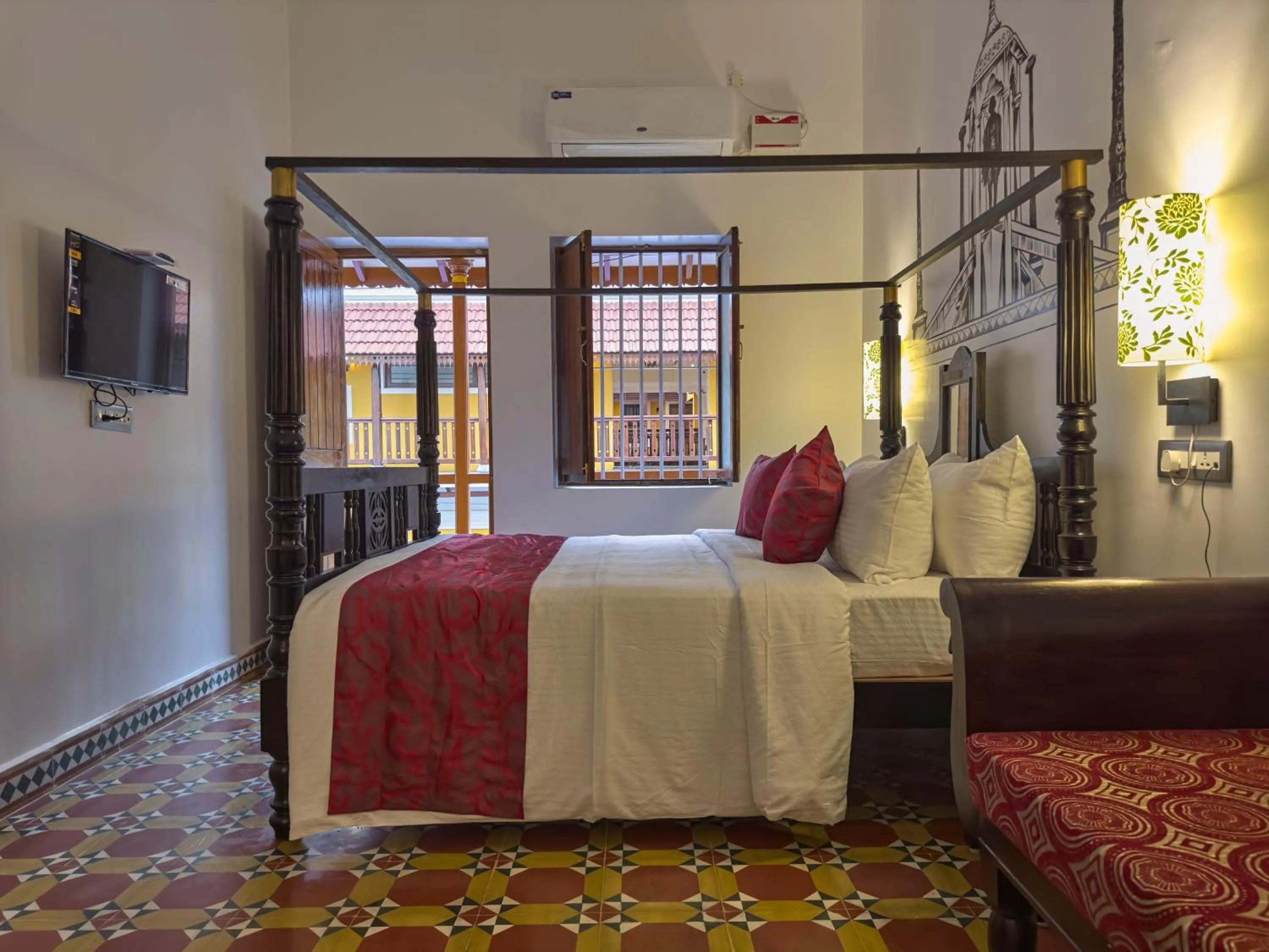 Bedroom, Bed in Villa Krish