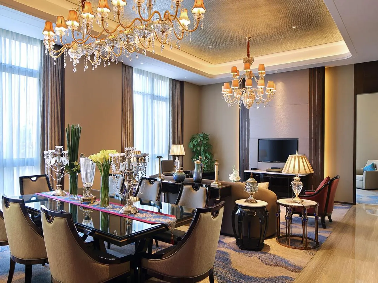 Living room in Wanda Realm Neijiang