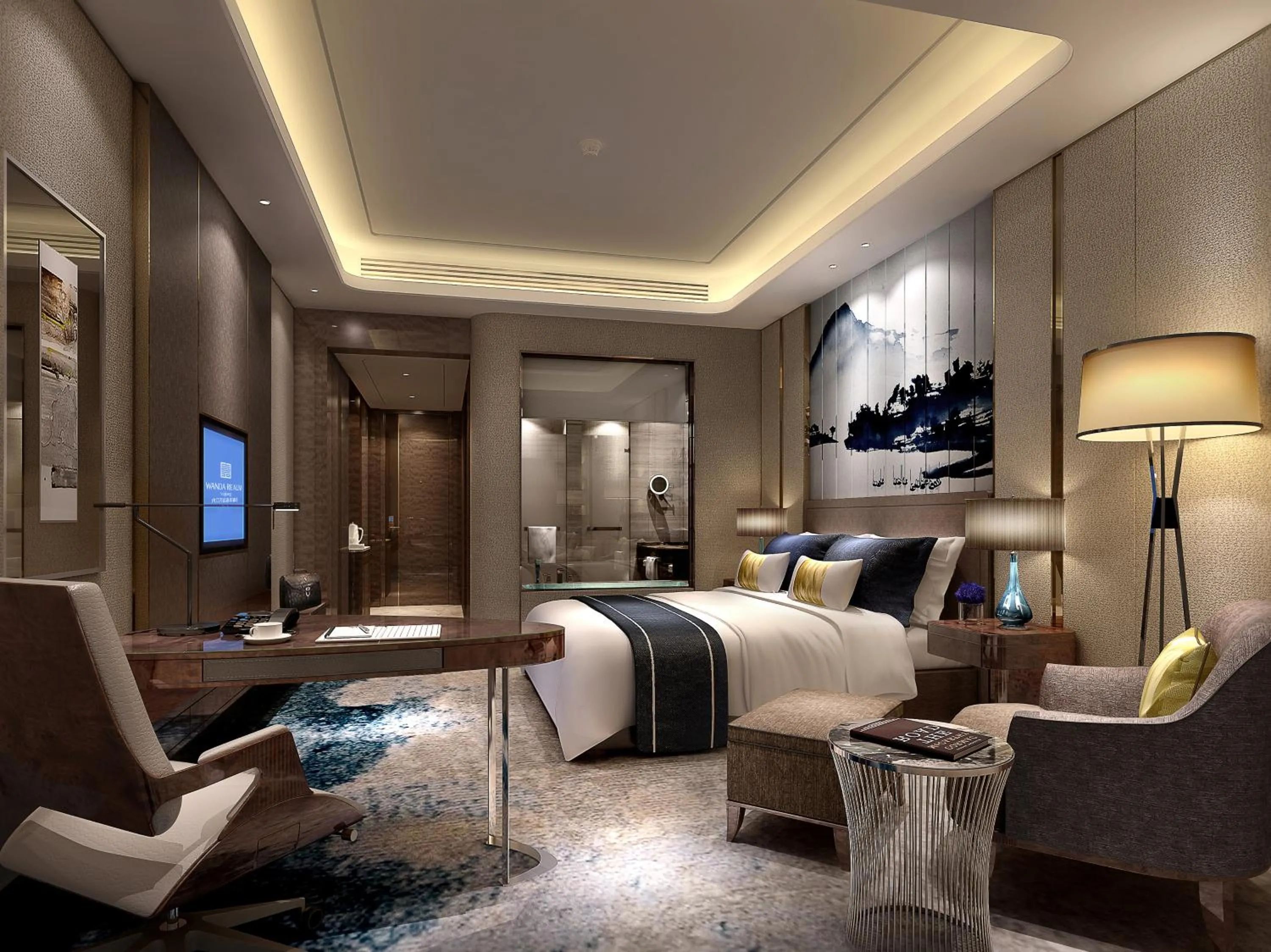 Bed in Wanda Realm Neijiang