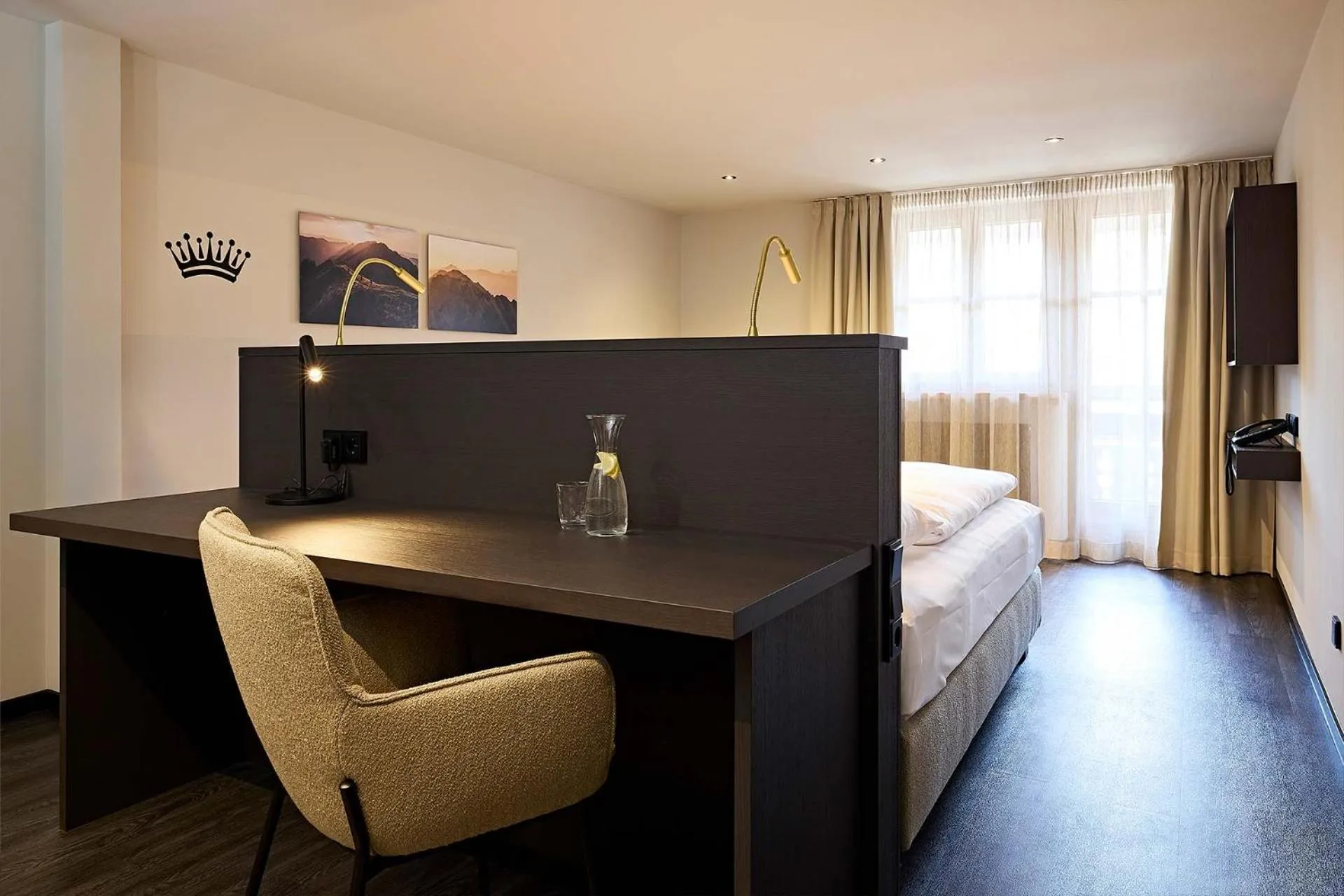 Bed in Hotel Die Krone - Immenstadt-Stein