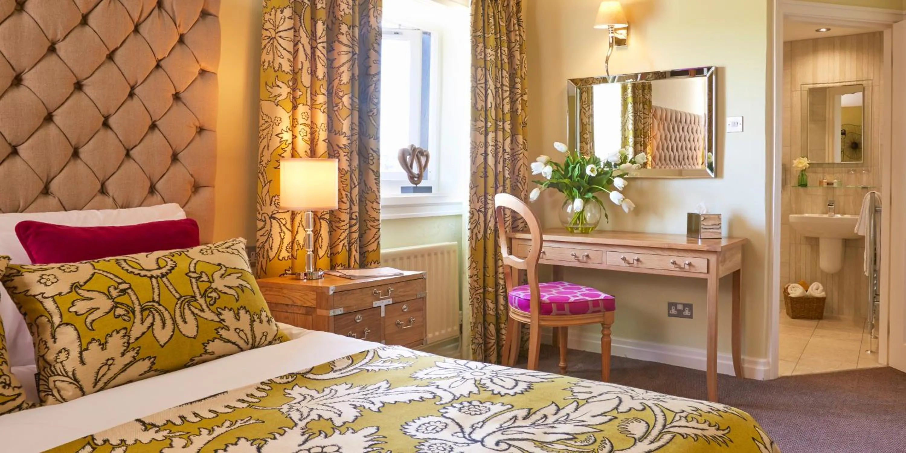 Bed in The White Hart at Lydgate