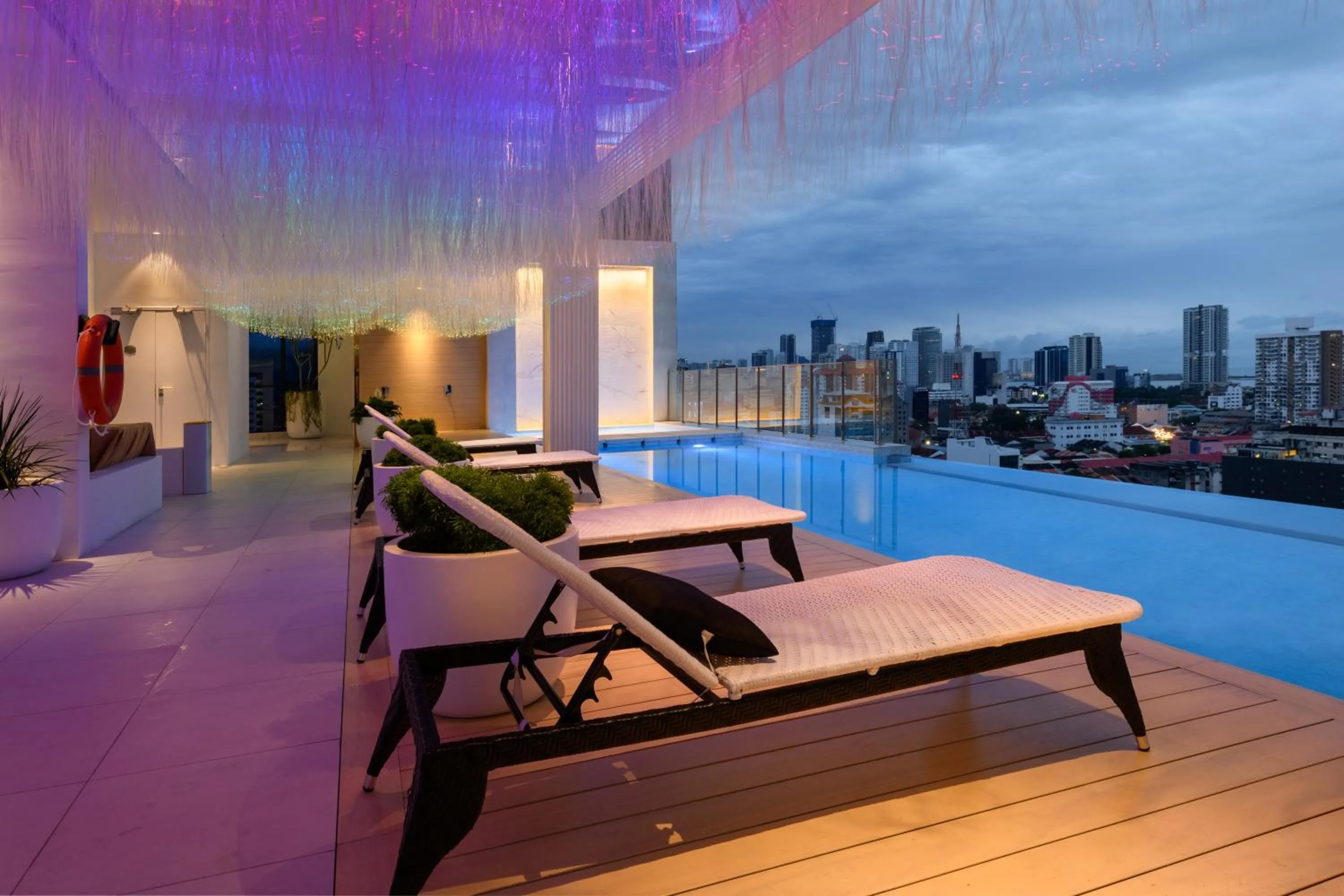 Swimming pool in The Granite Luxury Hotel Penang