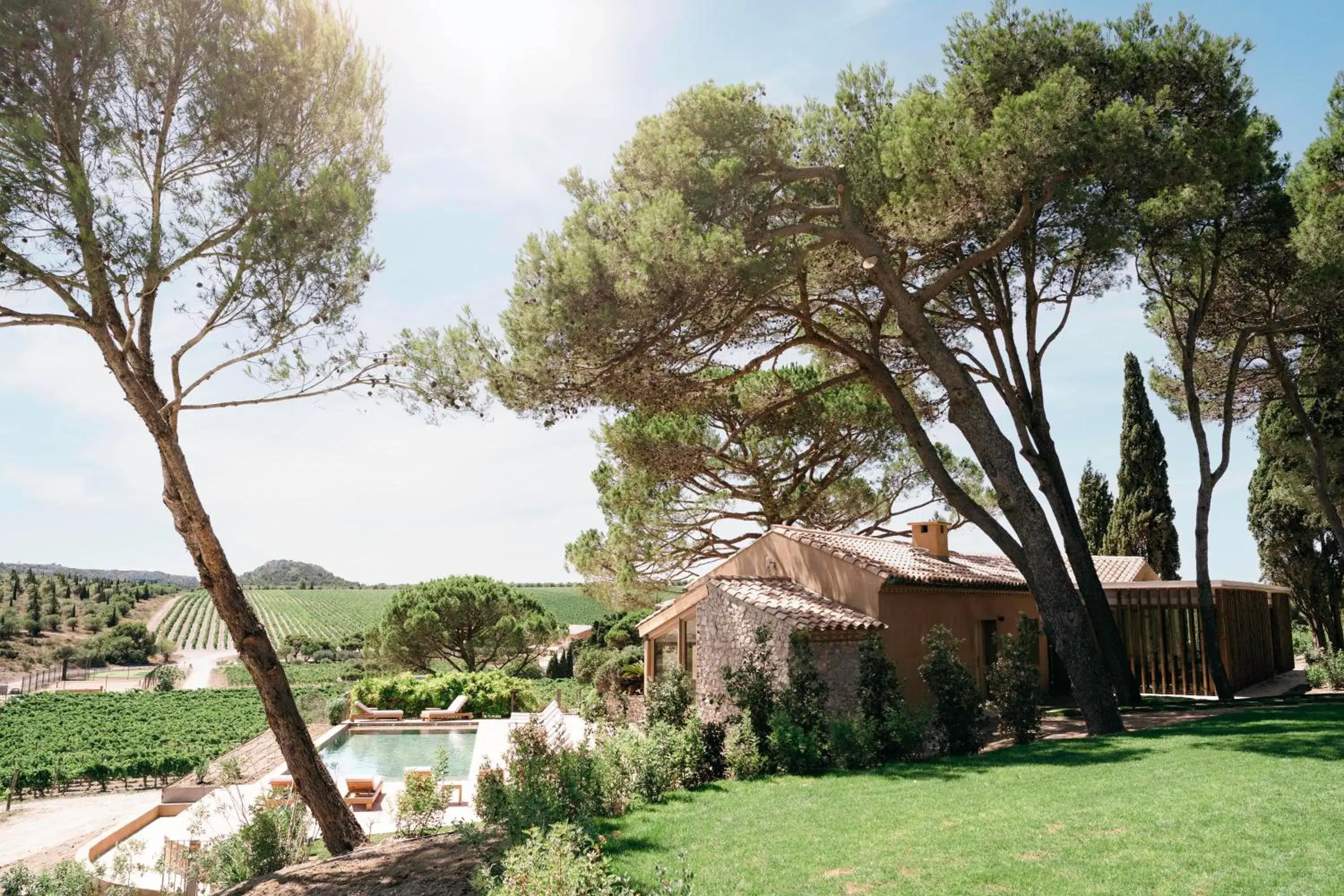 Swimming pool in Château L'Hospitalet Wine Resort Beach & Spa Swimming pool in Château L'Hospitalet Wine Resort Beach & Spa