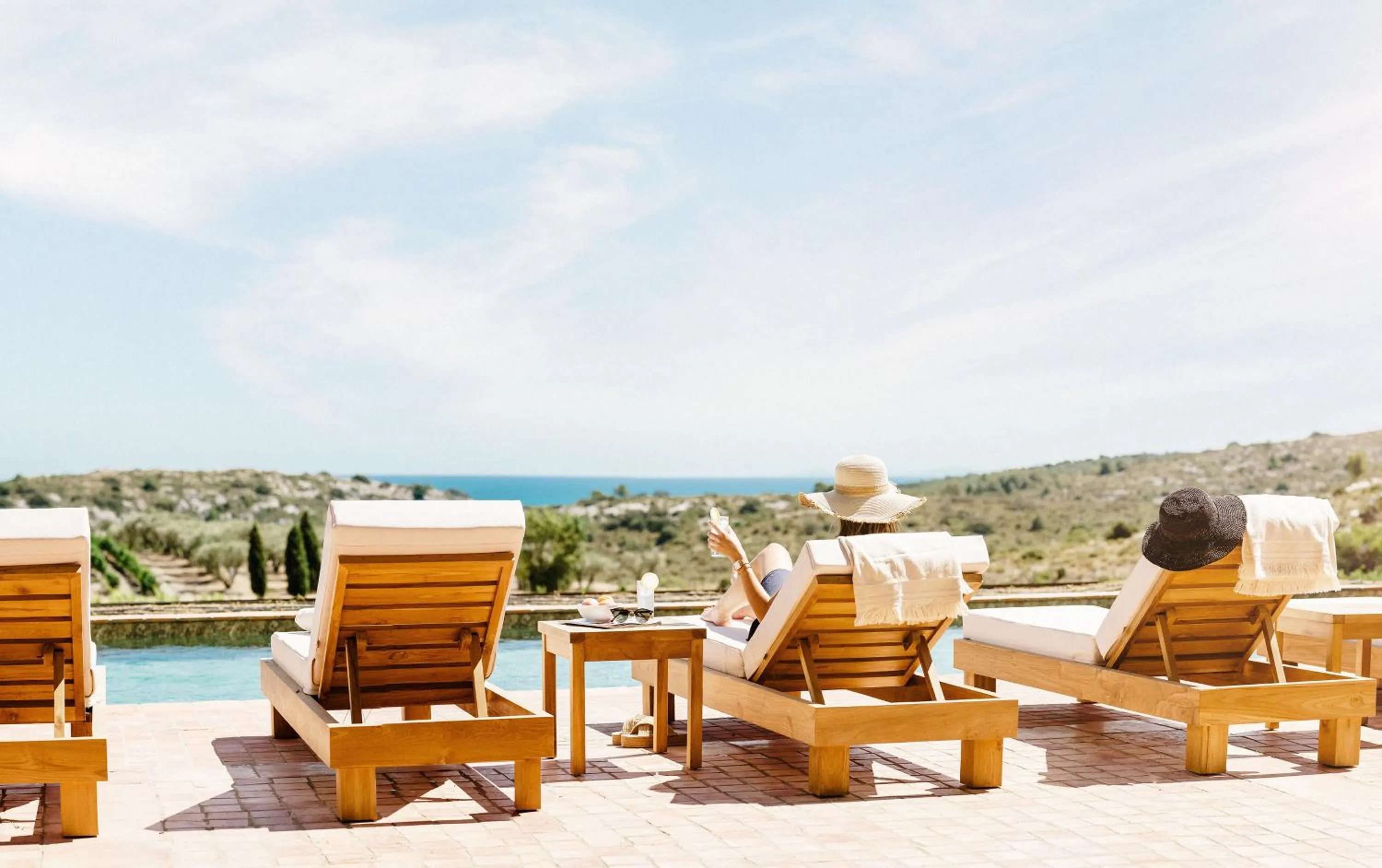 Swimming pool in Château L'Hospitalet Wine Resort Beach & Spa