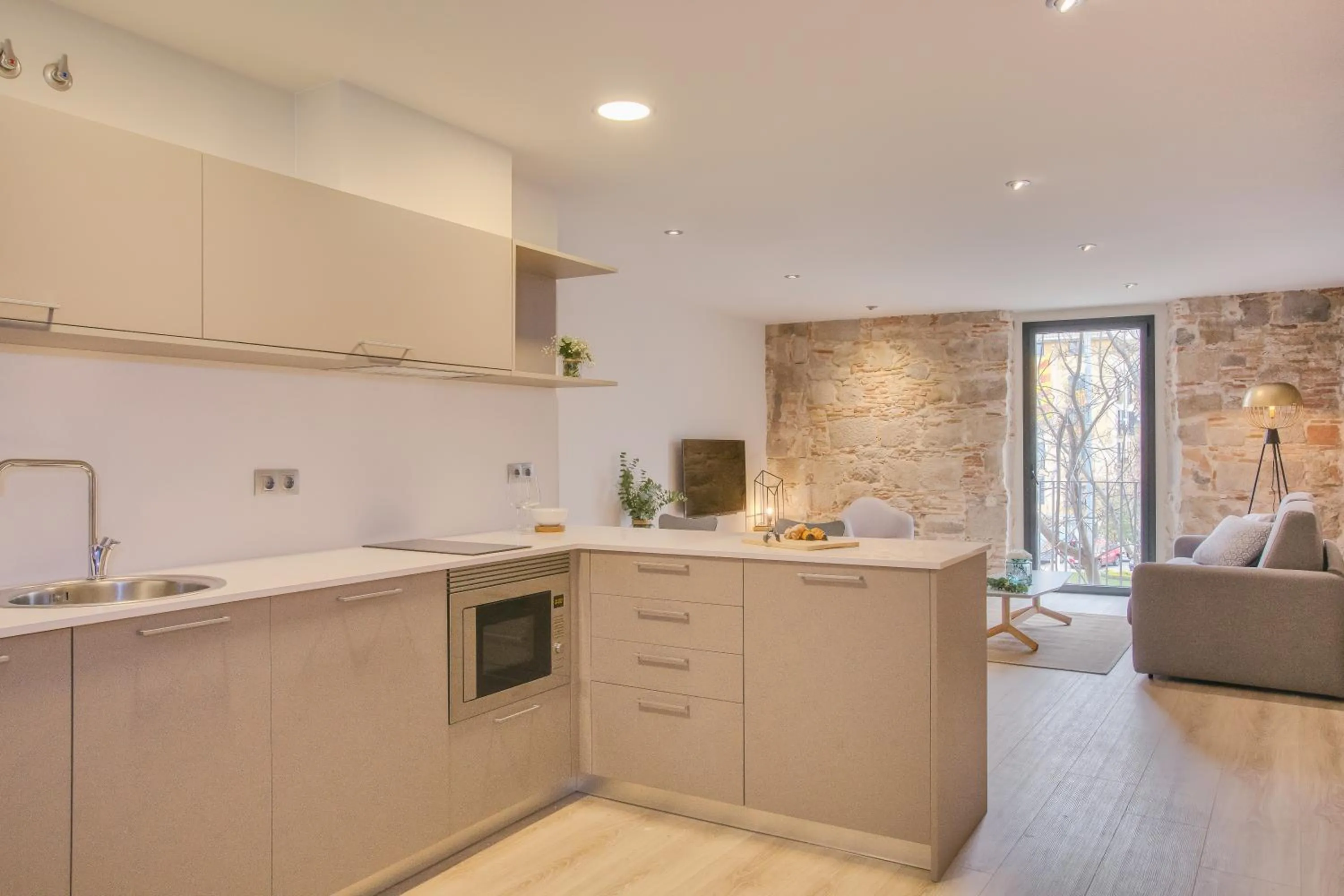 Kitchen or kitchenette in Flateli -Plaça Catalunya 3-2