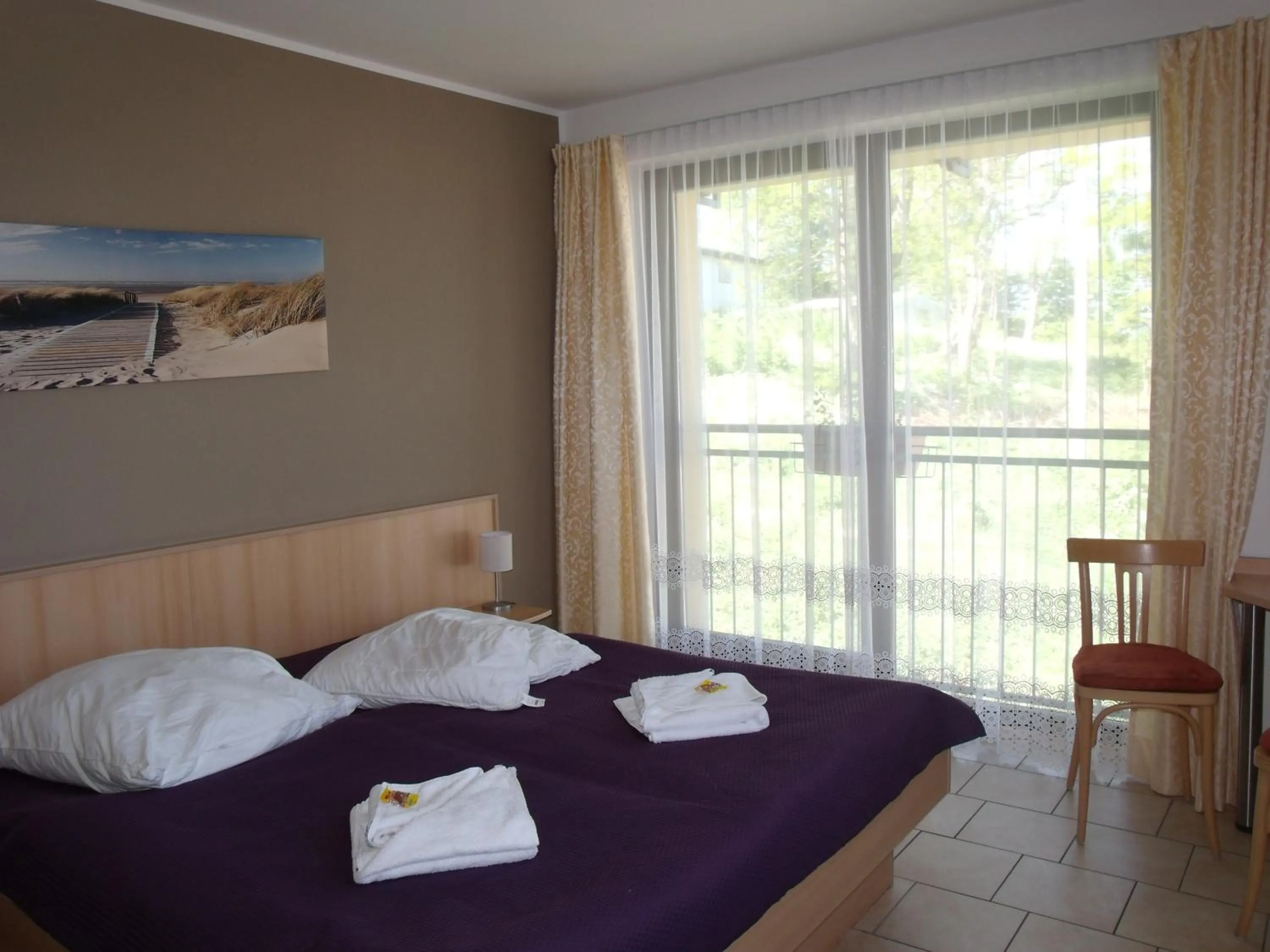 Bed in Hotel Bergmühle