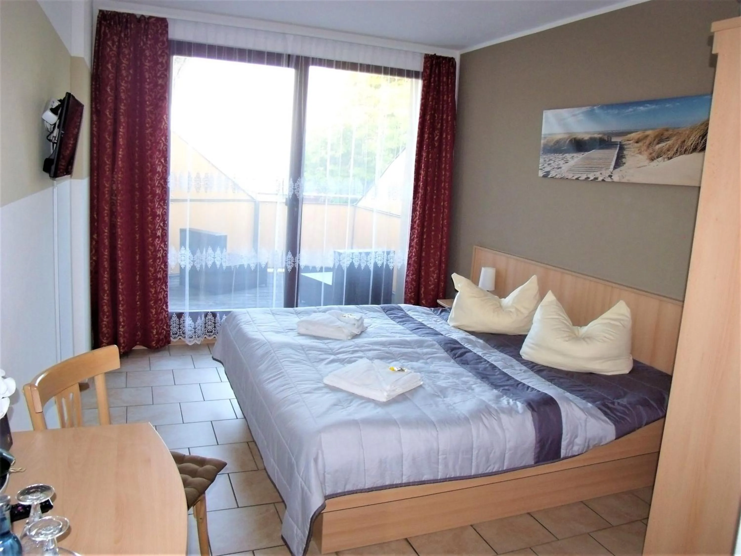 Bed in Hotel Bergmühle