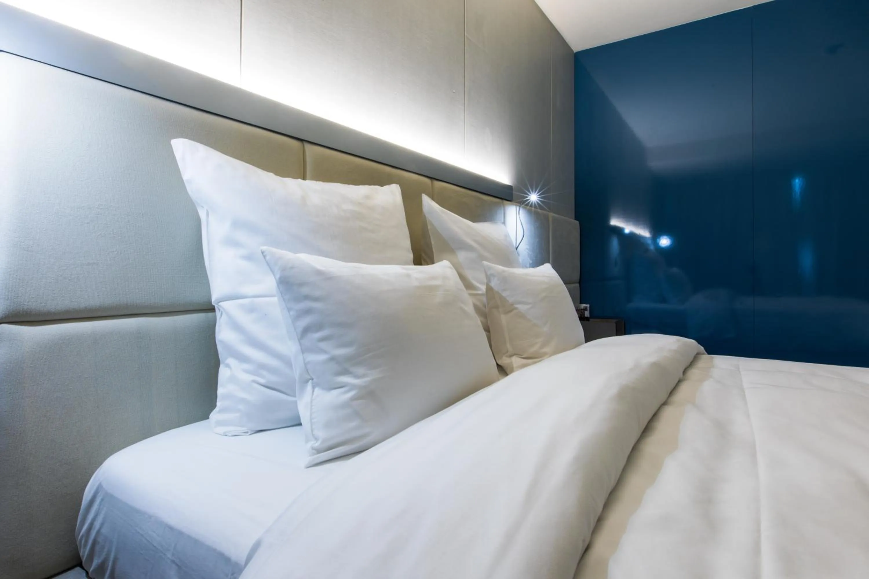 Bed in The Grove Design Hotel