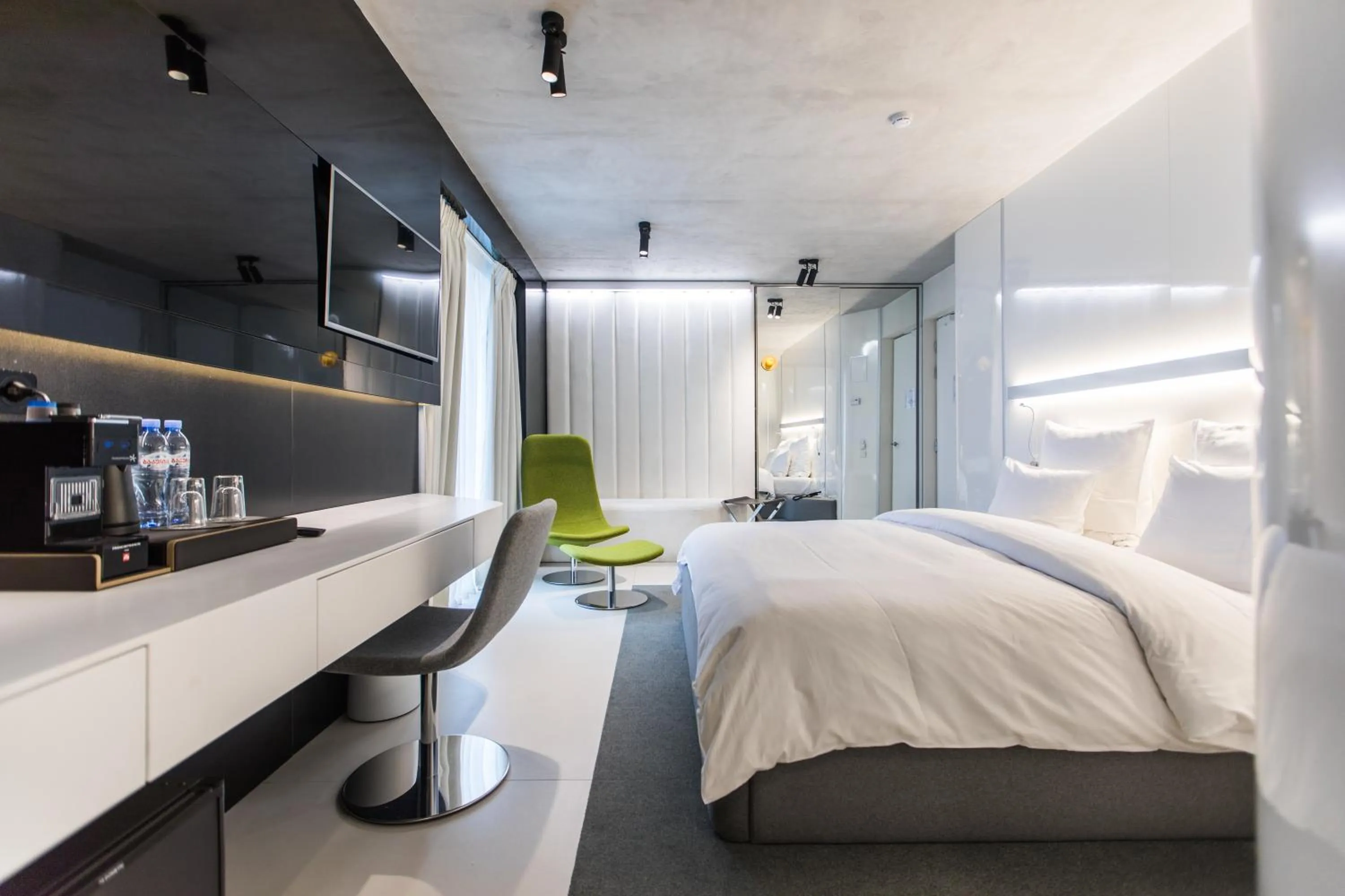 Bed in The Grove Design Hotel
