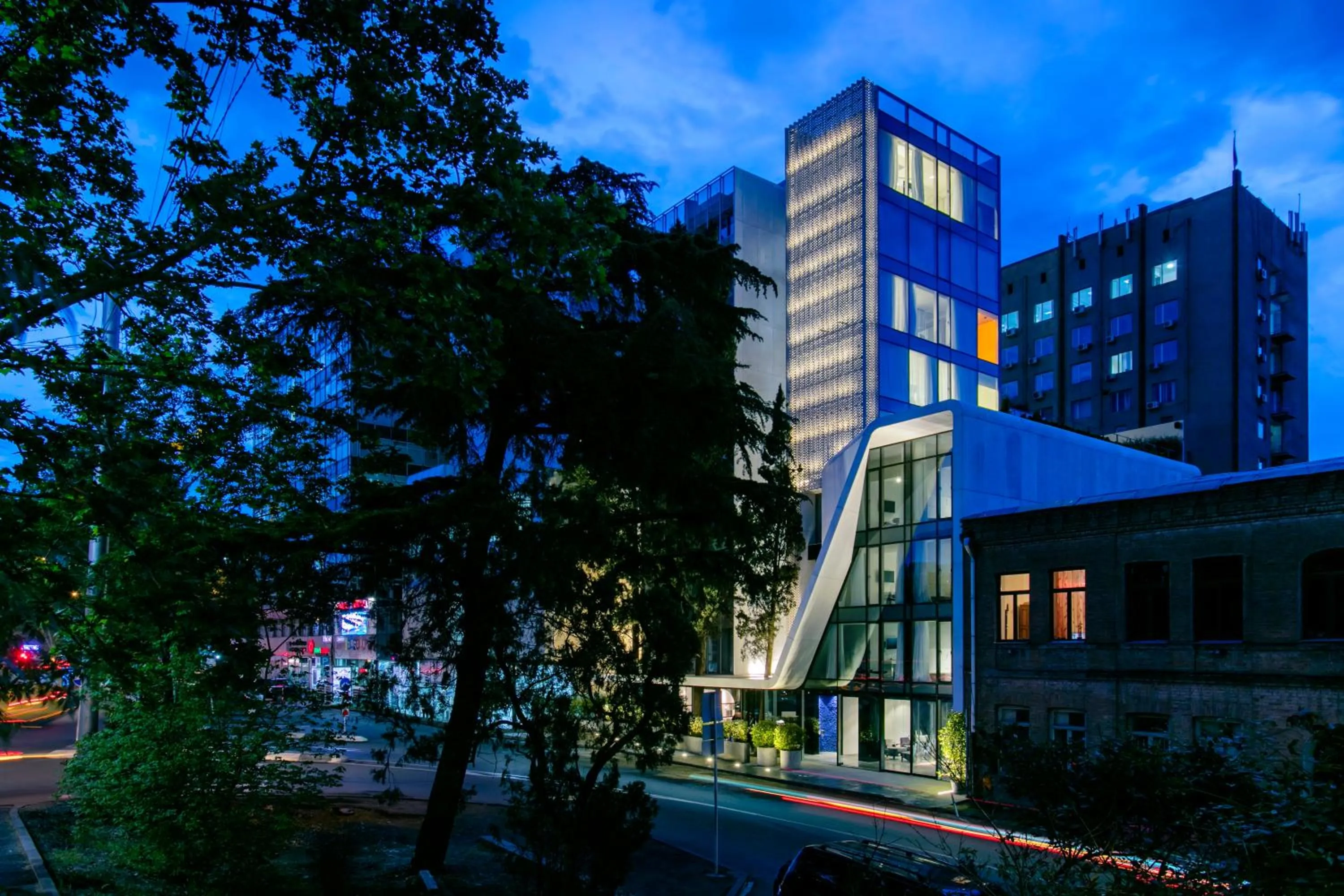 Property building in The Grove Design Hotel