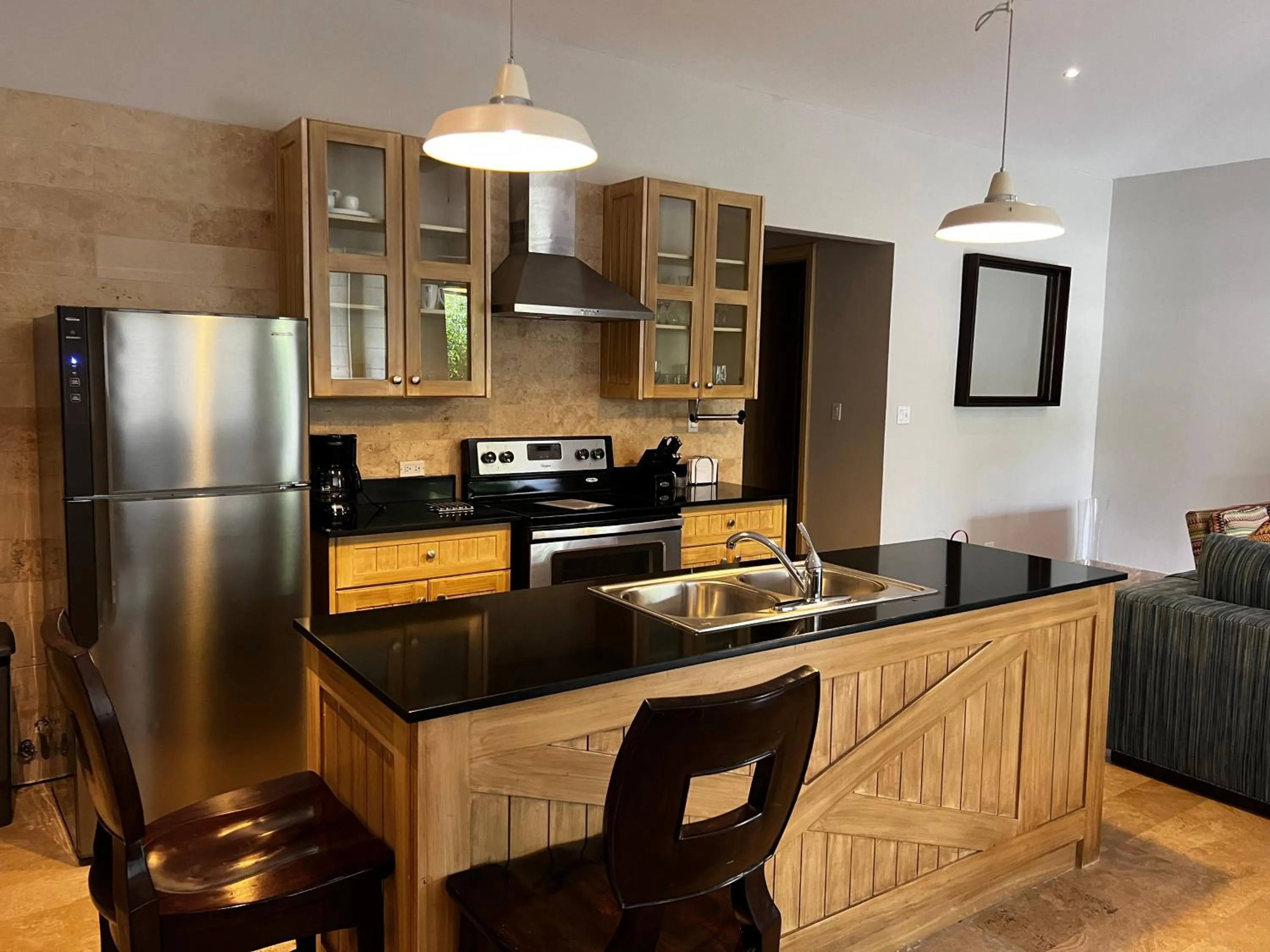 kitchen in Paseo Suites El Valle, Luxury Apartments