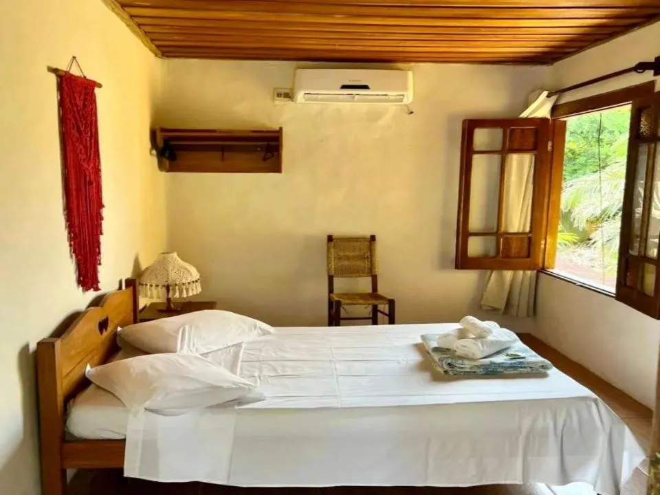 Bedroom, Bed in Pousada Refugium