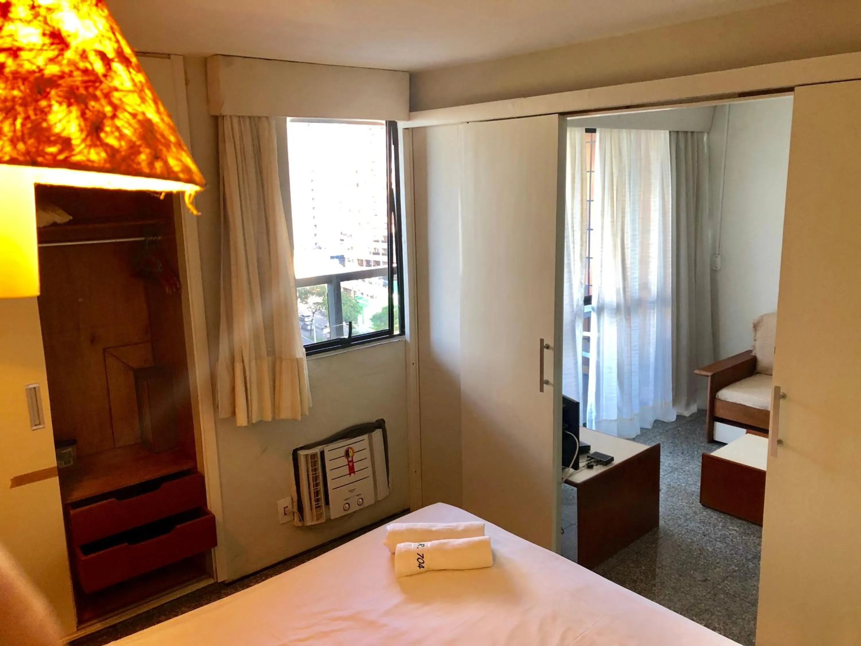 TV and multimedia, Bed in Atlântico Flat Residence